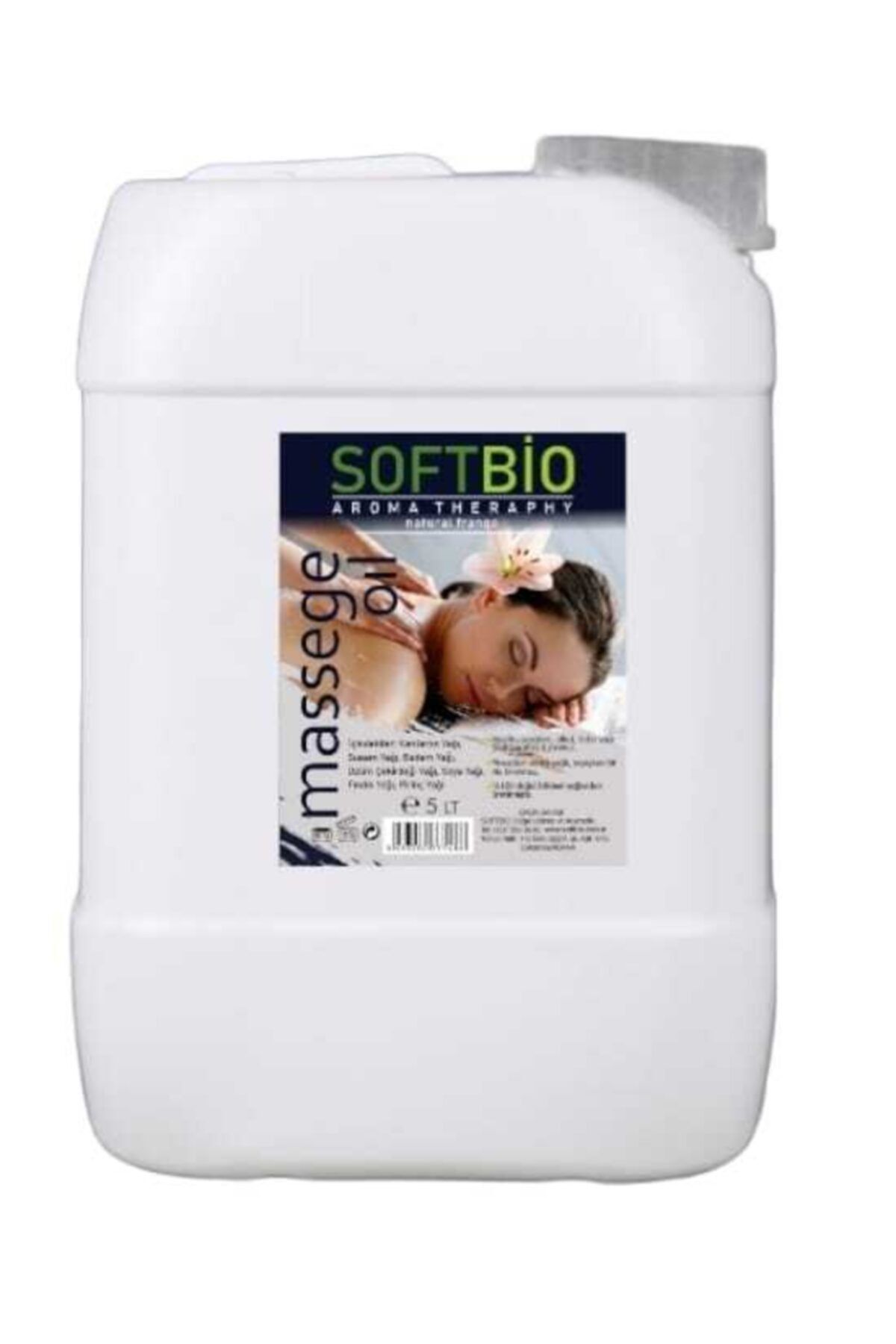 softbio Masaj Yağı Vanilya 5 lt Aromaterapi Masaj Yağı