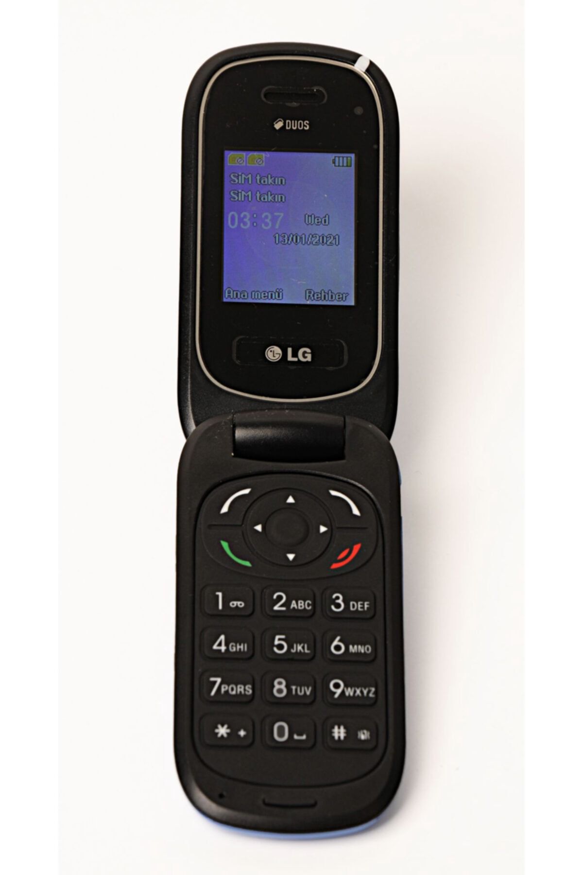 LG B 190 -d855tr Kapaklı Tuşlu Telefon Siyah-gold-sılver Renkli