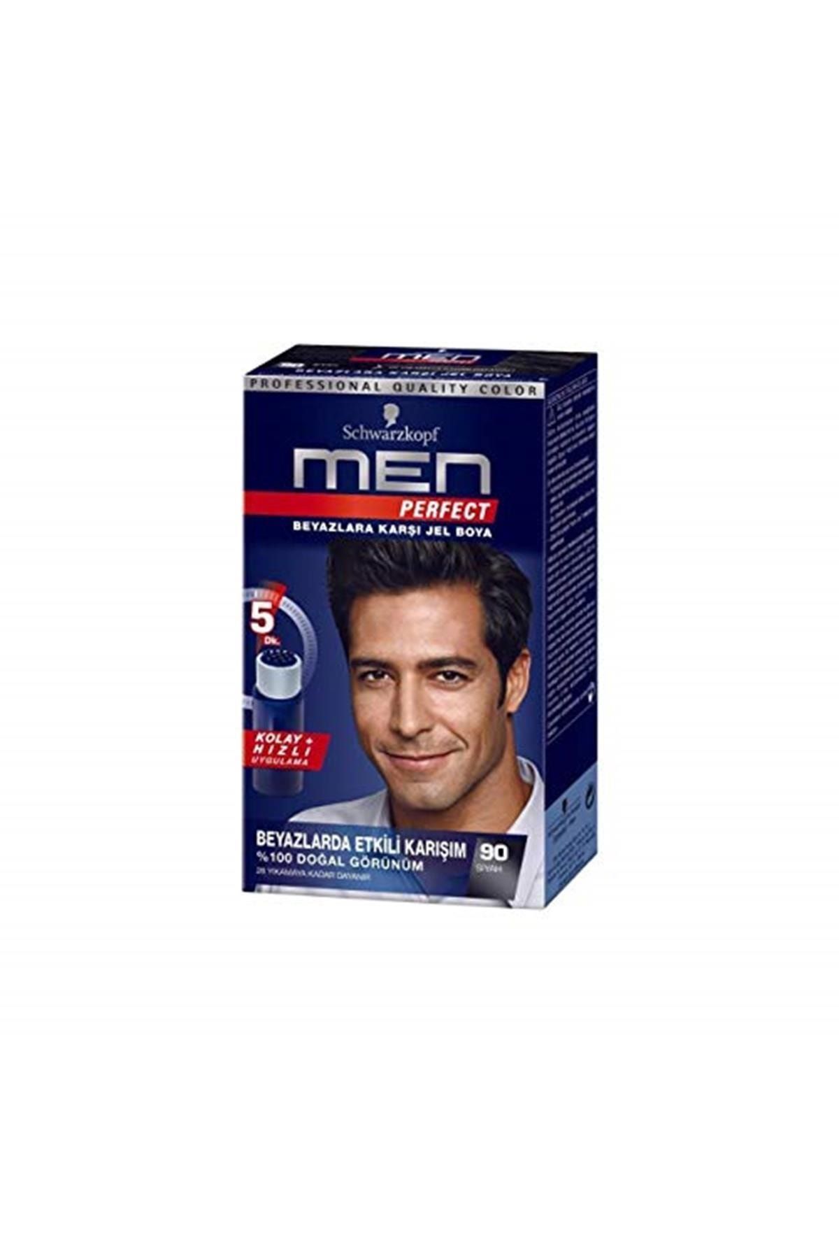 Schwarzkopf Marka: Men Perfect Saç Boyası 90 - Siyah, 80 Ml Kategori: Saç Boyası