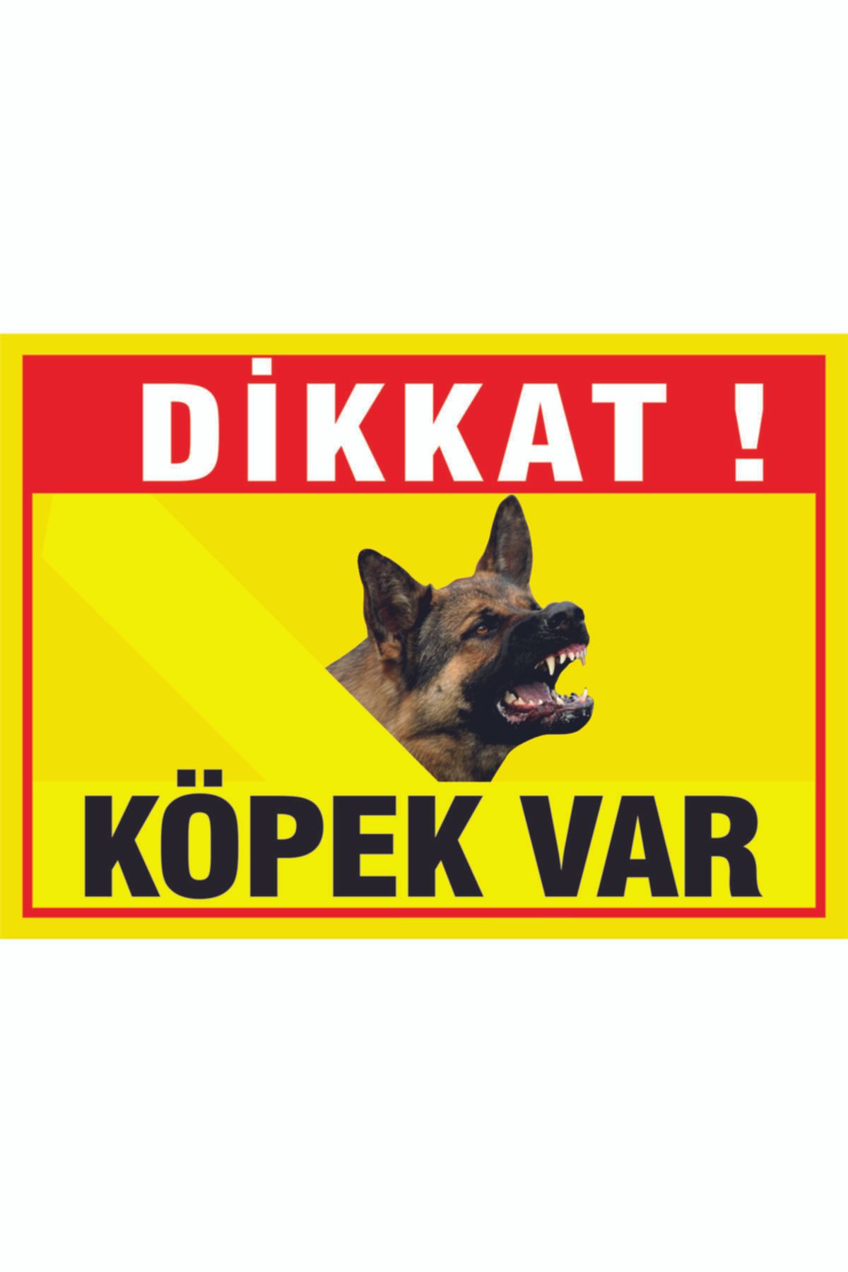 ÇAĞ AJANS REKLAM TANITIM HİZ. Dikkat ! Köpek Var Uyarı Levhası 25x35 Etiket