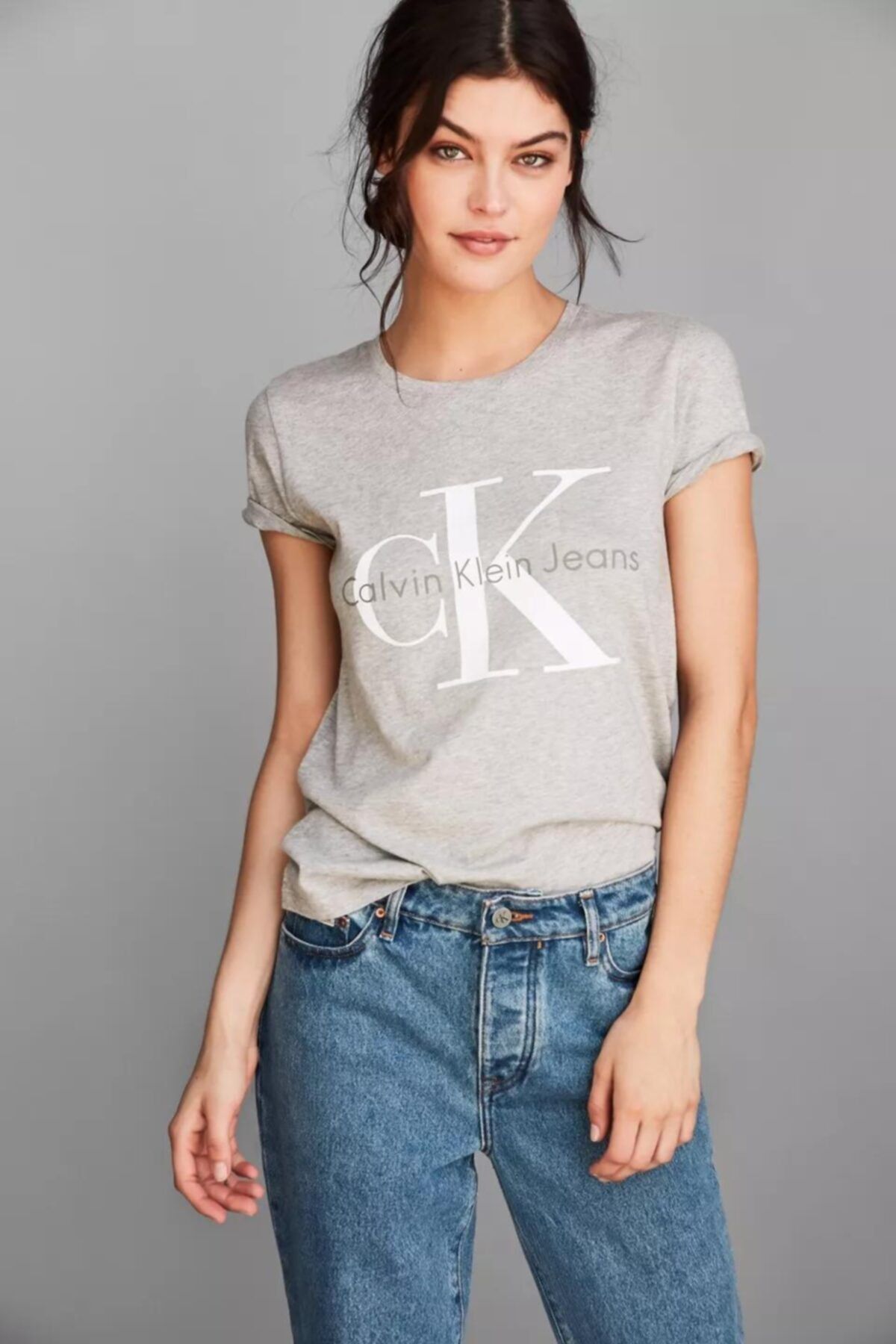 Calvin Klein Iconıc Monogram Logo Regular Fıt Women T-shırt