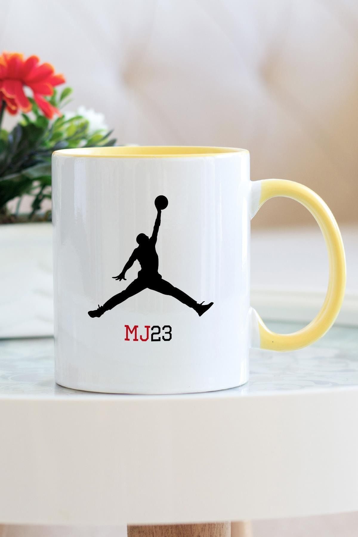 Hediyehanem Michael Jordan 23 Sarı Kupa Bardak