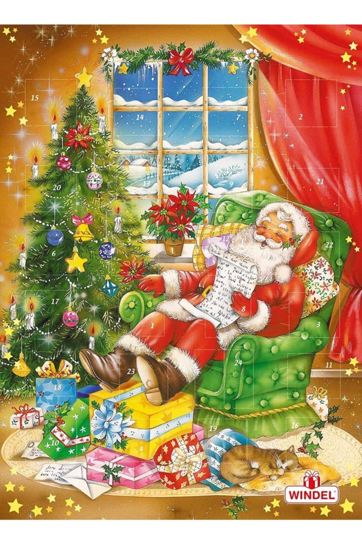 Windex Windel Adventskalender Çikolatalı Noel Takvimi 75 gr