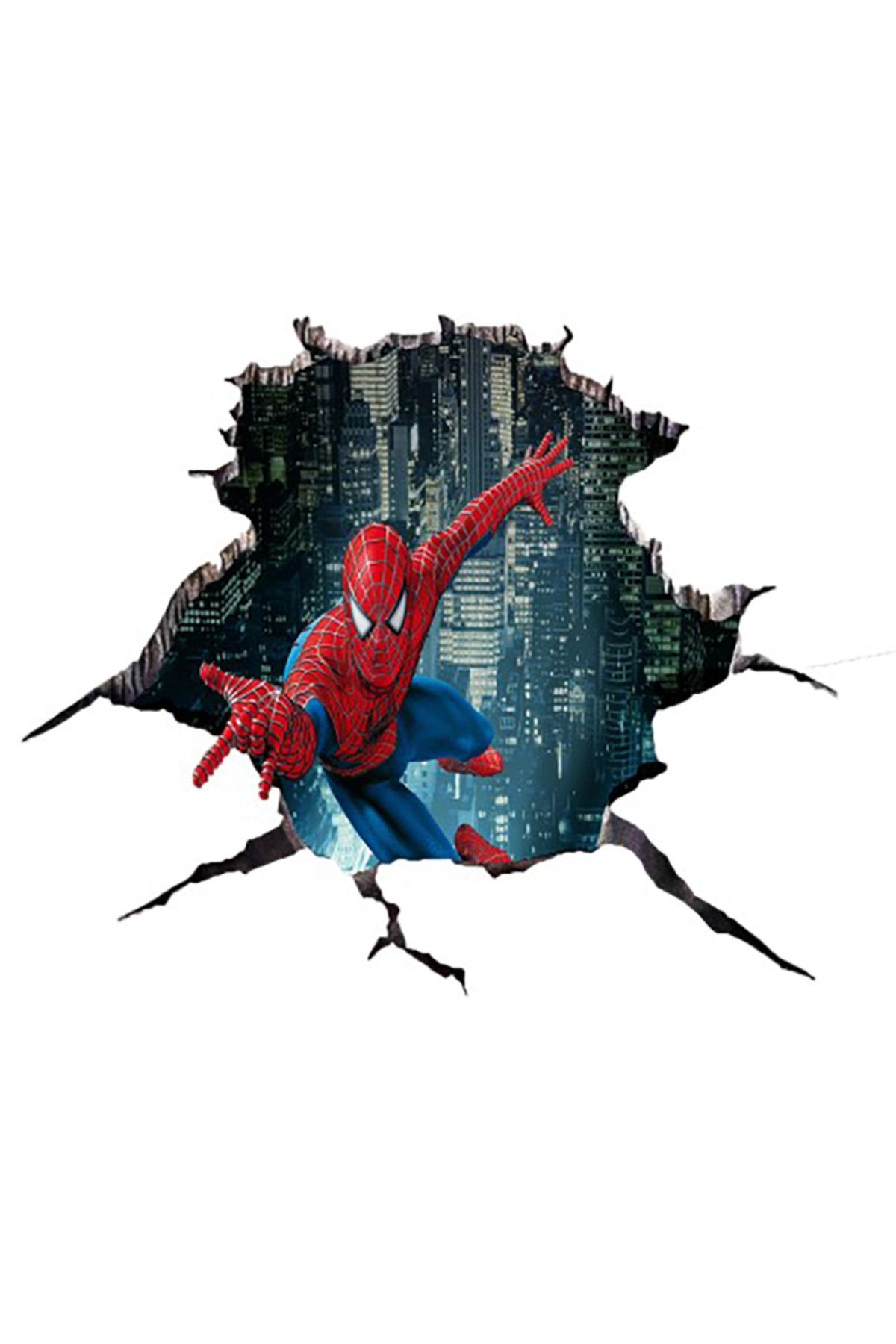 OrhunStore Spiderman 3d Poster - 3 Boyutlu Tek Parça Duvar Kağıdı
