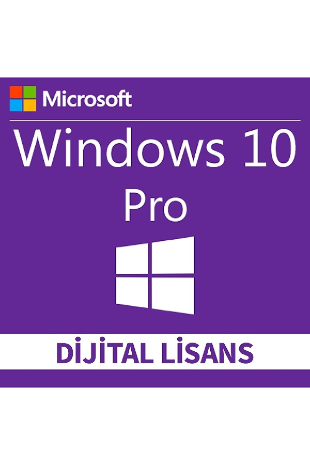 Microsoft Windows 10 Pro Dijital Lisans Anahtarı