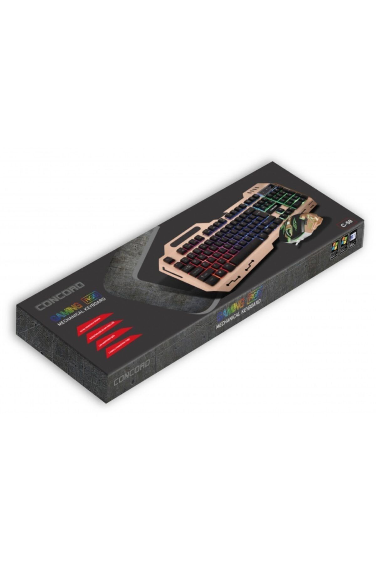 CLK Concord C-58 Gaming Rgb Oyuncu Klavye Mouse Set