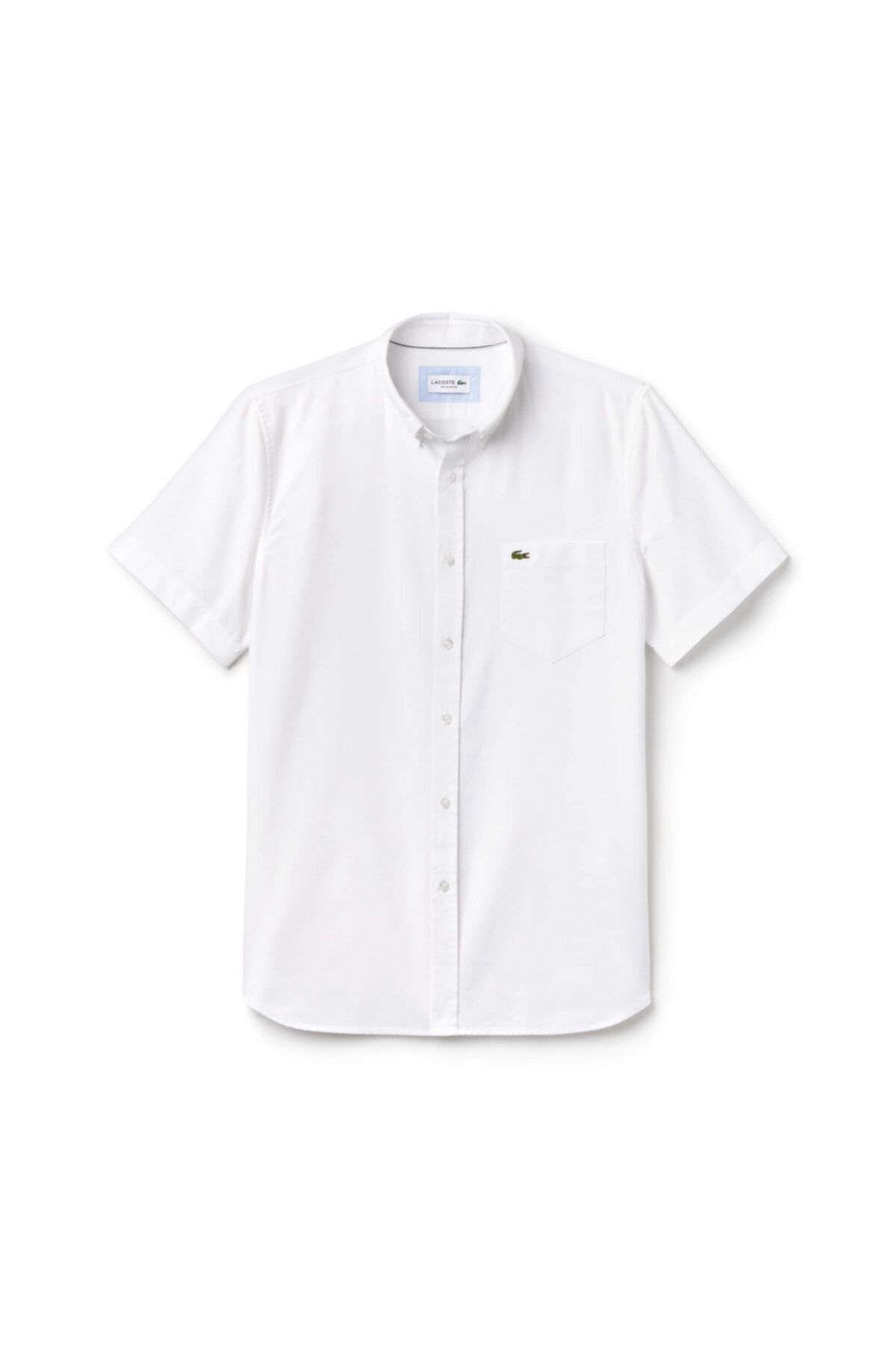 Lacoste Erkek Regular Fit Kısa Kollu Beyaz Gömlek CH4975