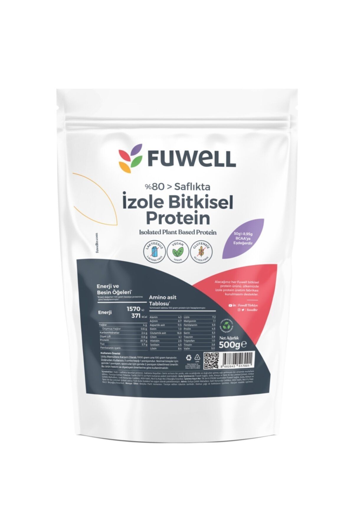 Fuwell Izole Bitkisel Protein