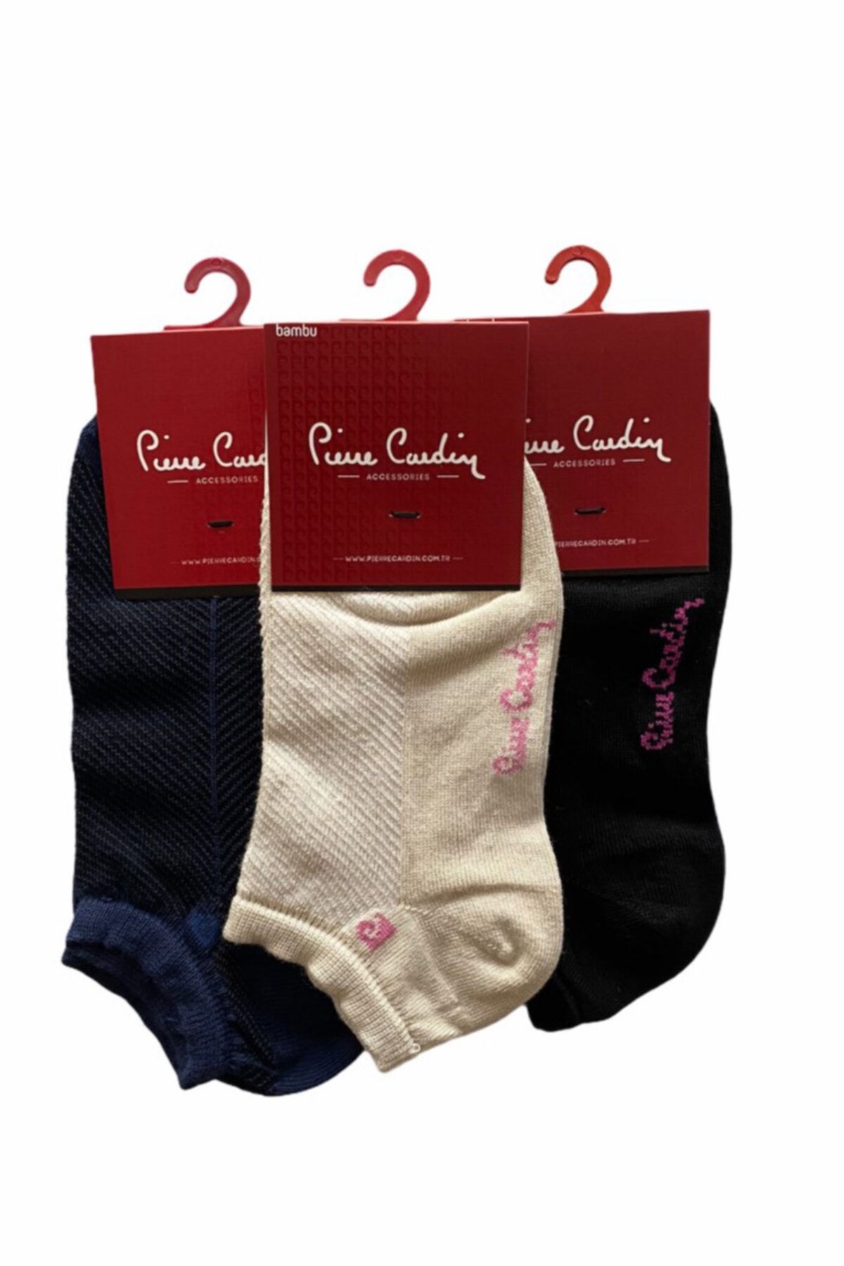 Pierre Cardin 6'lı Renkli Bambu Pamuk Babet Çorap Seti
