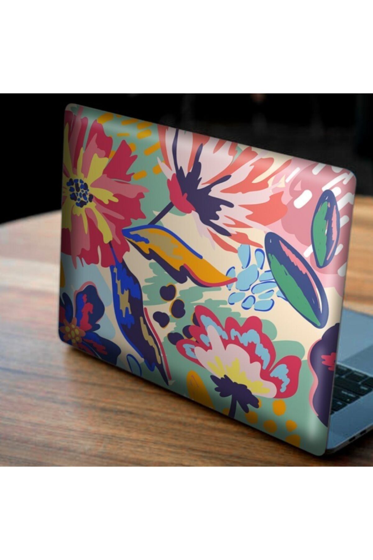 Artikel Floral Renkli Desen Notebook Sticker