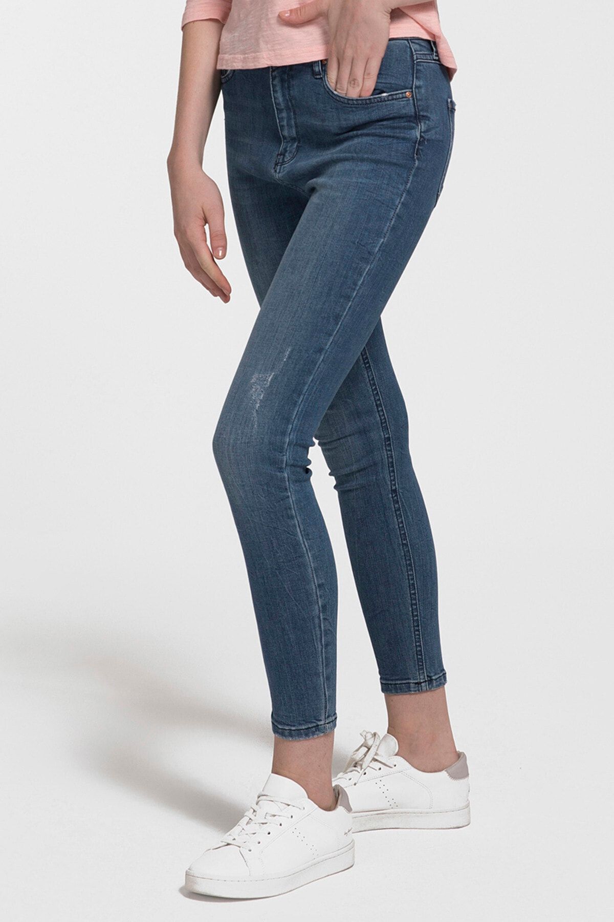 Loft Kadın Mavi Skinny Jean Fit Pantolon