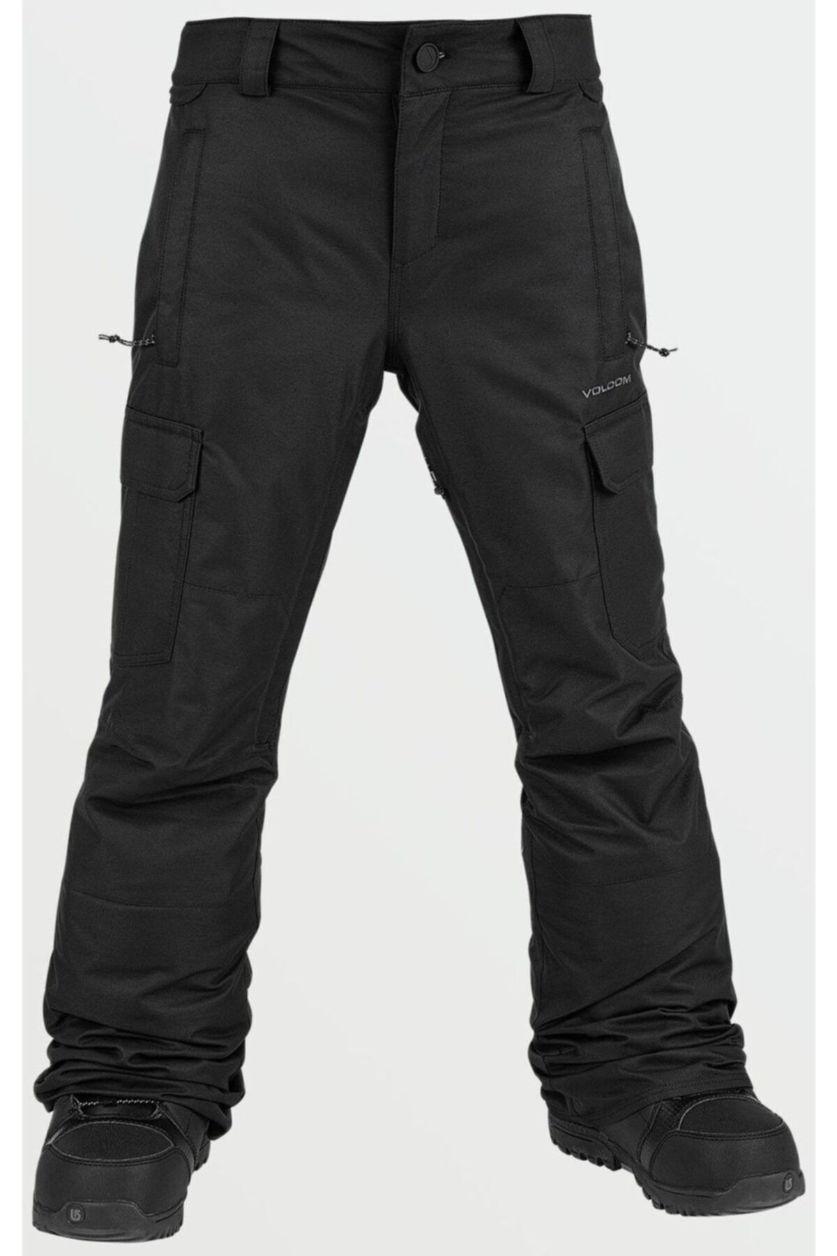 Volcom Unisex Çocuk Siyah Cargo  Snowboard Pantolon