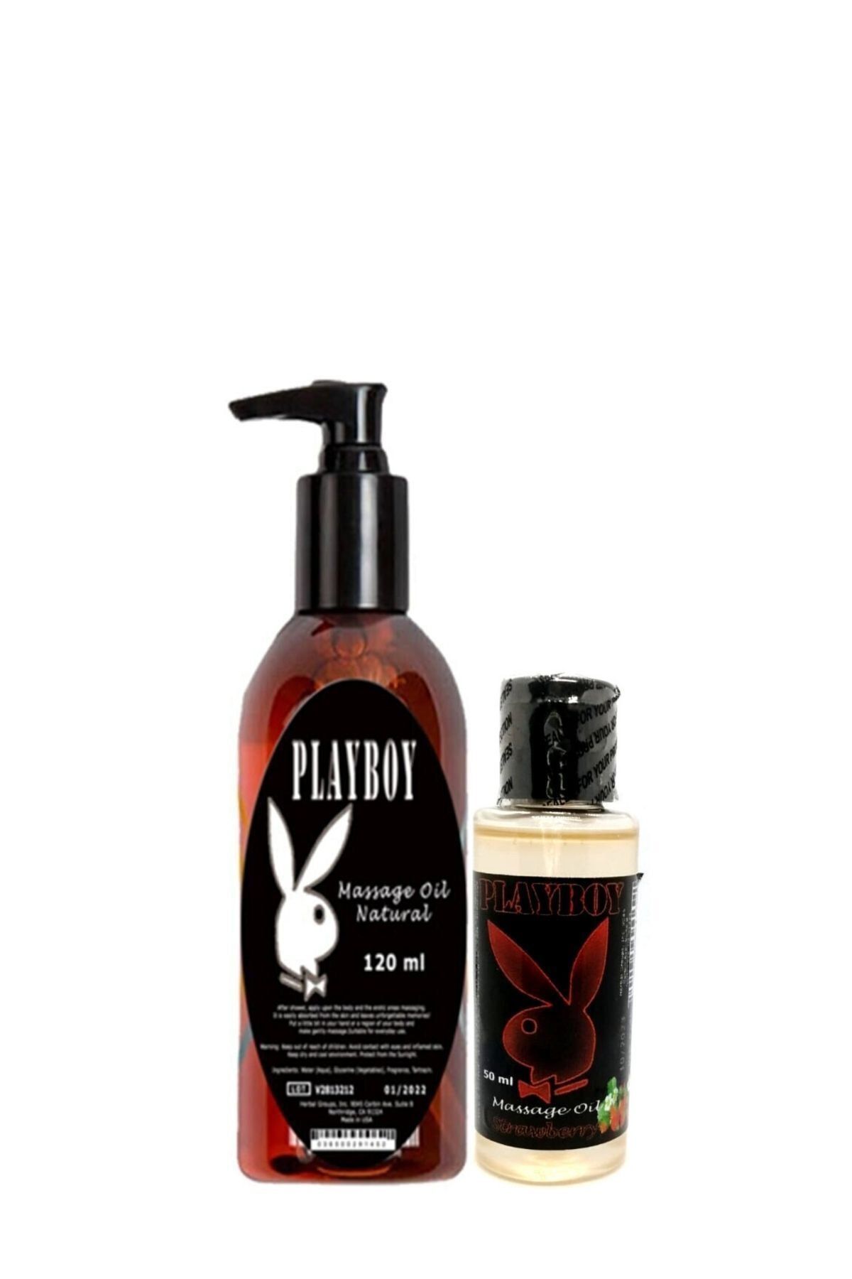 Playboy Aromaterapi Natural Massage Oil 120 Ml + Çilek Aromalı Massage Vücut Masaj Yağı 50 Ml