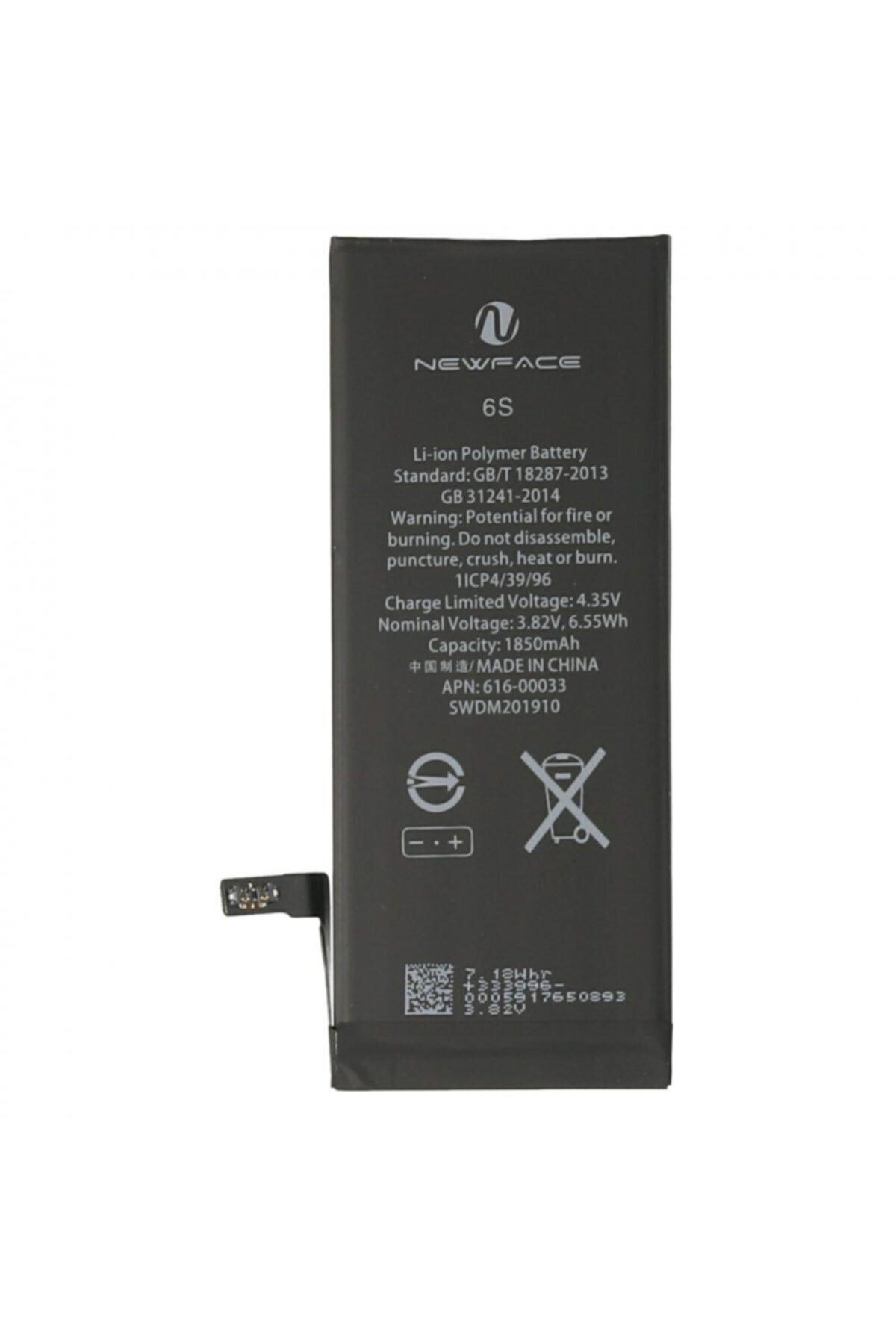 Genel Markalar CLZ192 İphone 6s Uyumlu Batarya (1900mah) - Ürün Rengi : Siyah