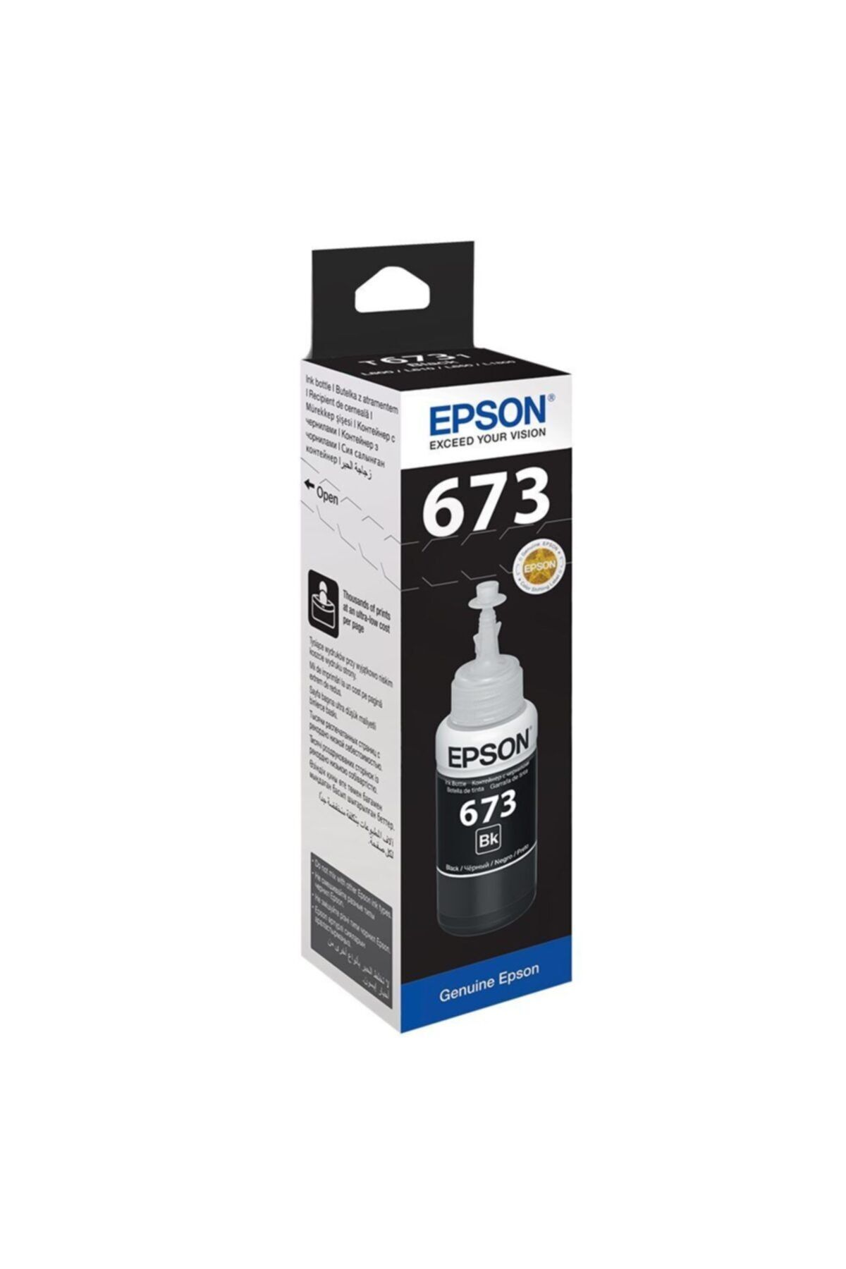 Epson T6731 Black Siyah Şişe Mürekkep T67314a
