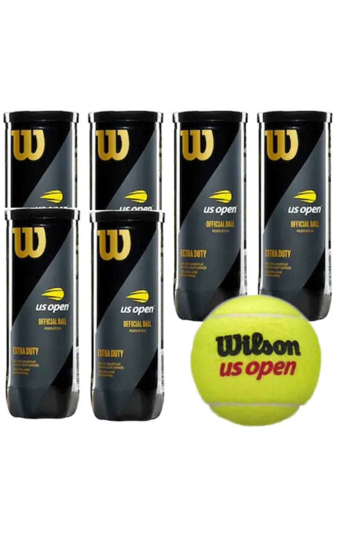 Wilson 6 Kutu Us Open Tenis Topu Vakum Ambalajda