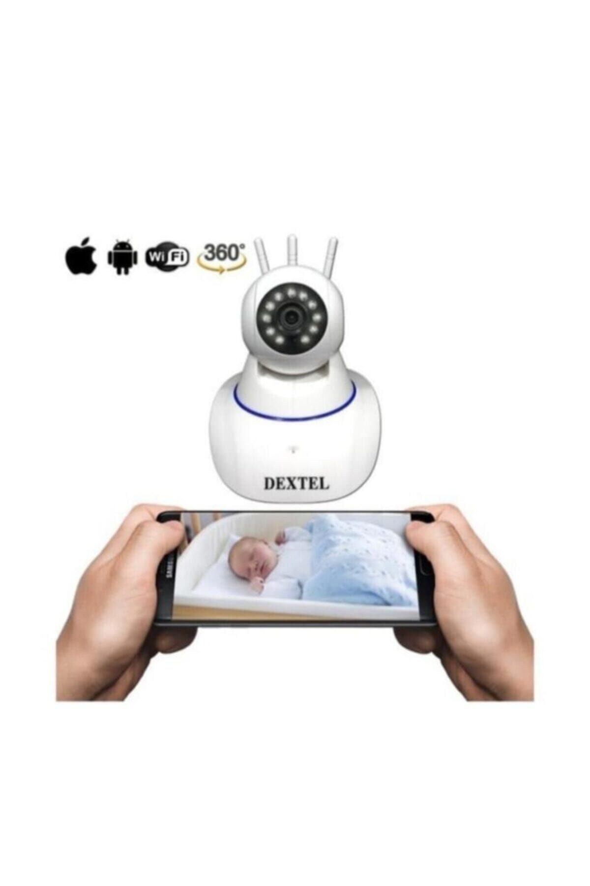DEXTEL Unisex Beyaz Wireless İp Bebek İzleme Kamera Dex-11