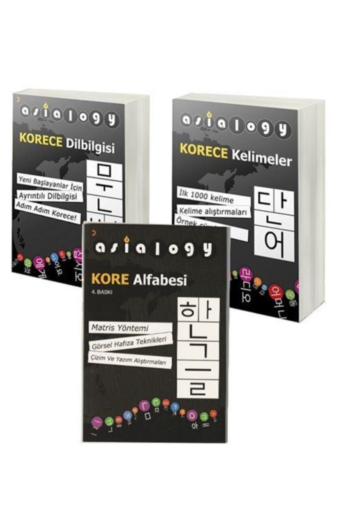 Cinius Yayınları Asialogy Korece Kelimeler, Alfabe Ve Dil Bilgisi 3 Kitap Set & Korece Öğreten Kitaplar