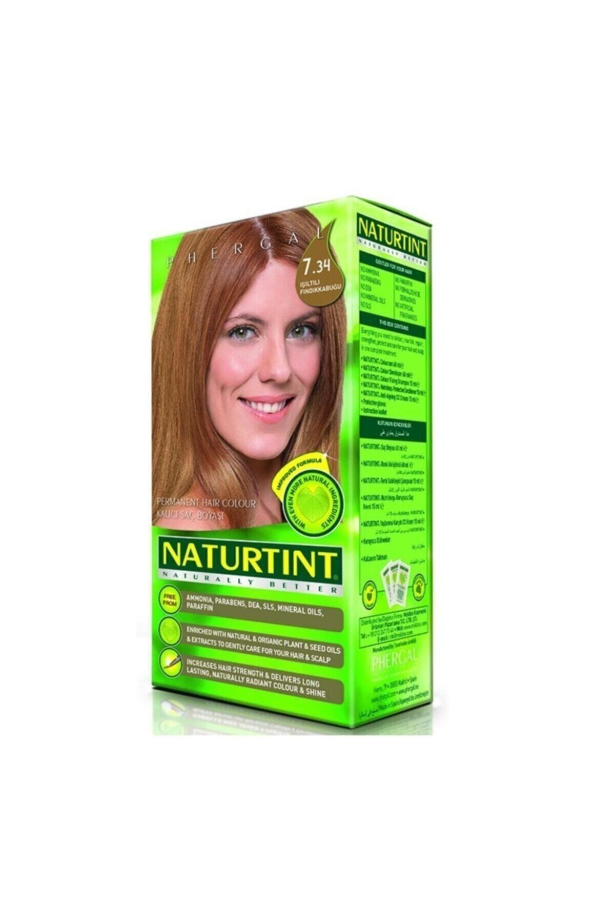 99 Naturtint Kalıcı Saç Boyası 7.34 Işıltılı Fındık Kabuğu 165 ml
