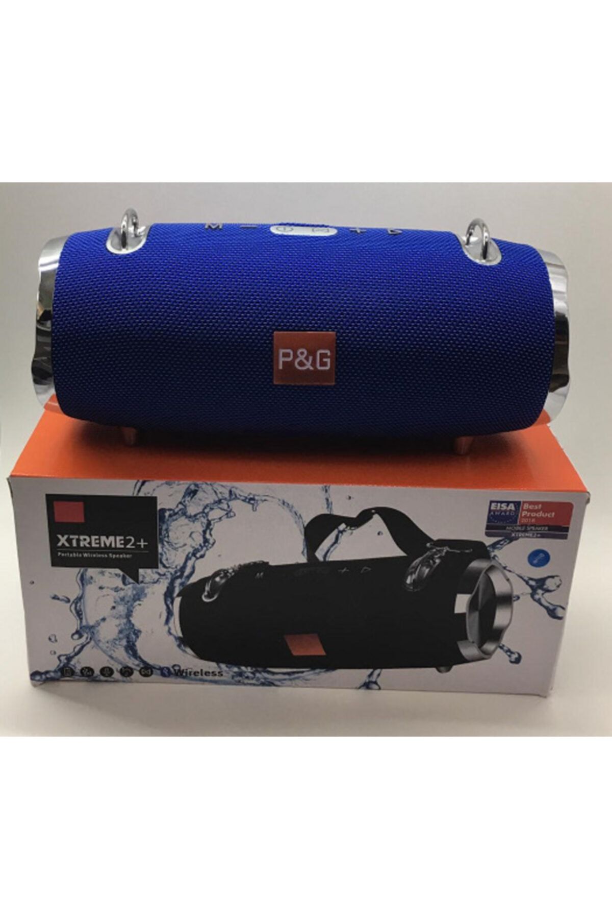 SIGHTZER P&g Xtreme 2+ Taşınabilir Bluetooth Hoparlör Fm Radyolu Büyük Boy Mavi