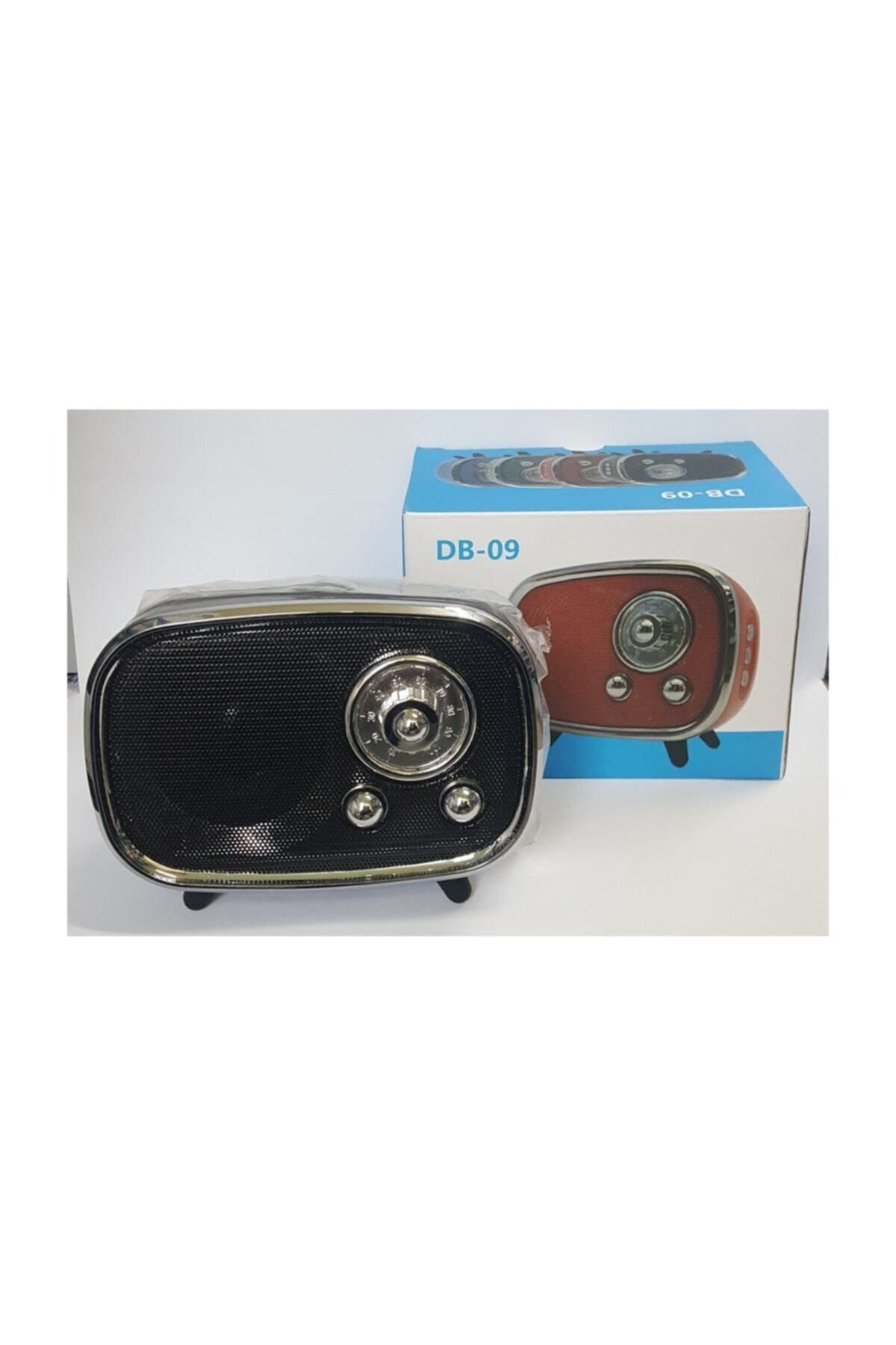 Tastech Db-09 Mini Retro Style Bluetooth Hoparlör Fm Radyo Sd Kart Ve Usb Girişli Speaker Siyah