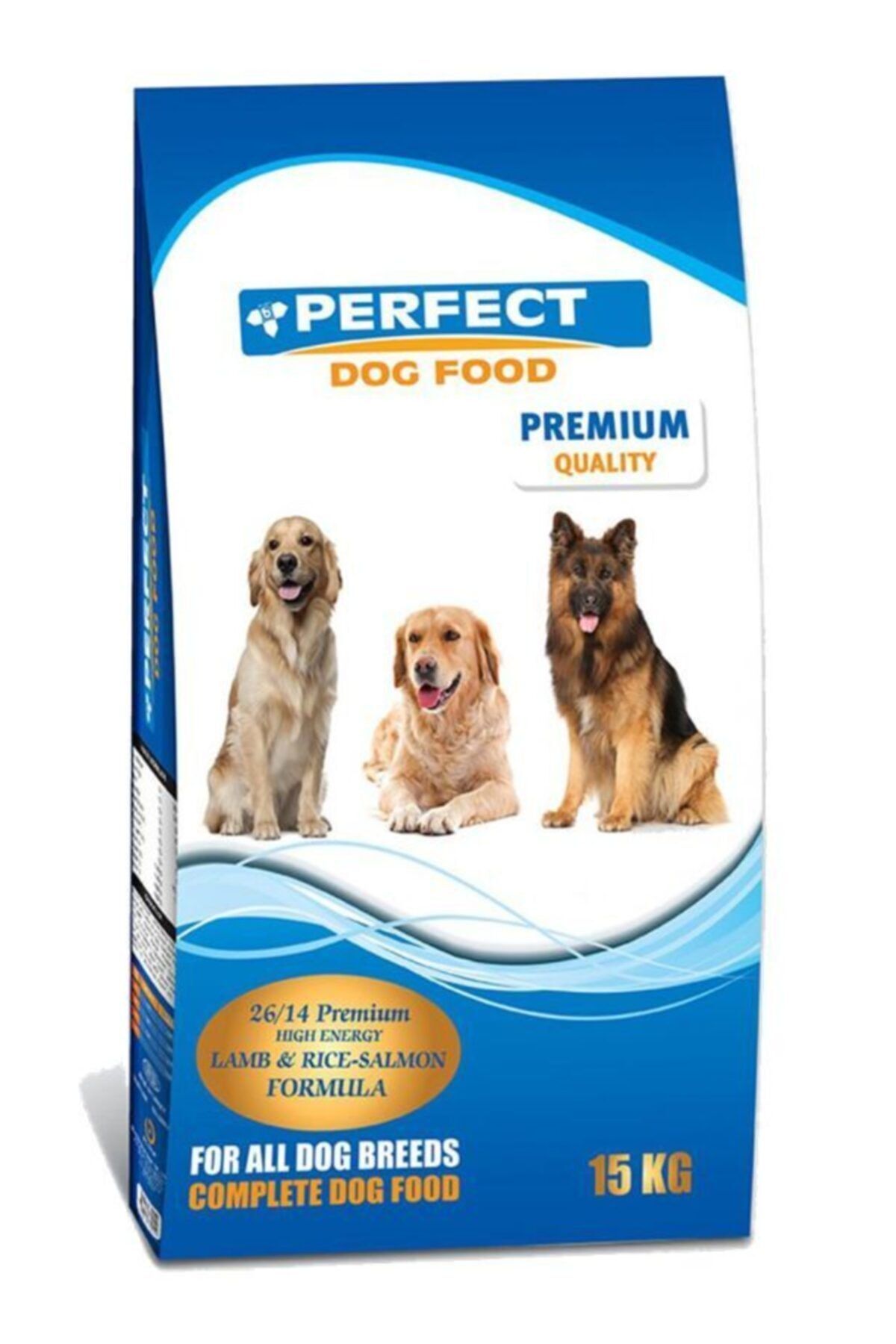 PERFECT Adult 26/14 Premium Hıgh Energy Kuzu Etli Ve Somonlu Yetişkin Köpek Maması 15 kg