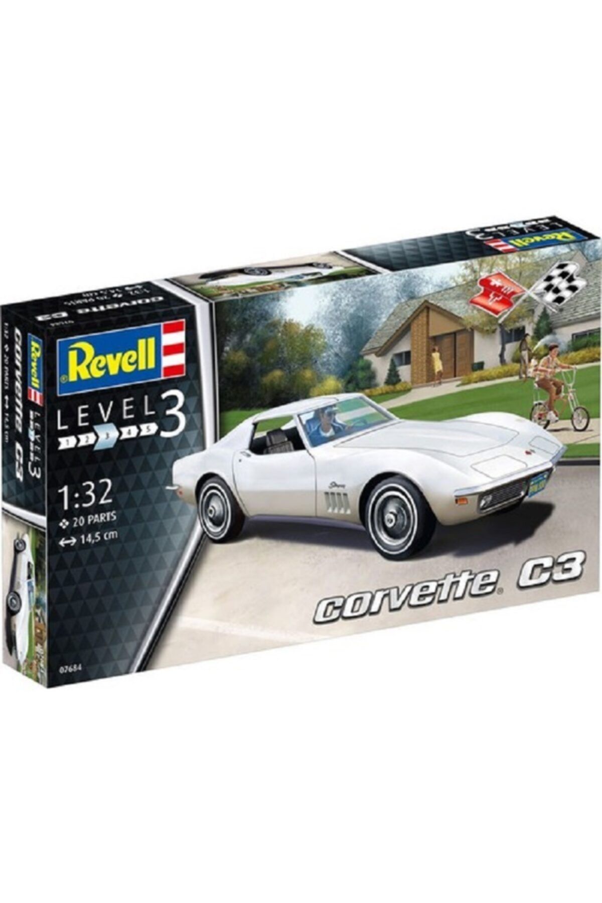 REVELL Corvette C3 20 Parts 14,5 Cm