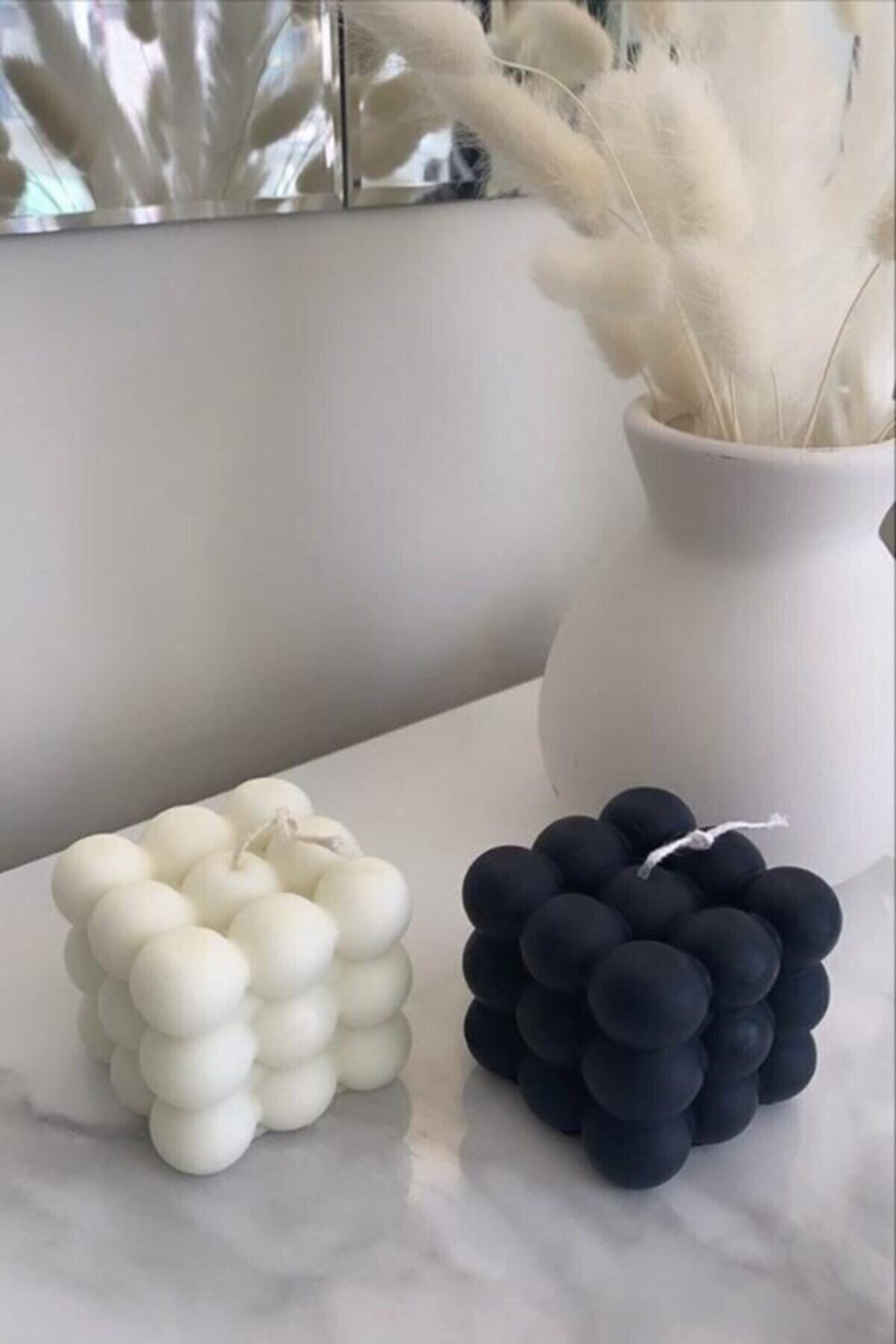 NETTENS Dekoratif Doğal Soya Wax Bubble Mum Elma Kokulu 6�lı Set Fiyatı