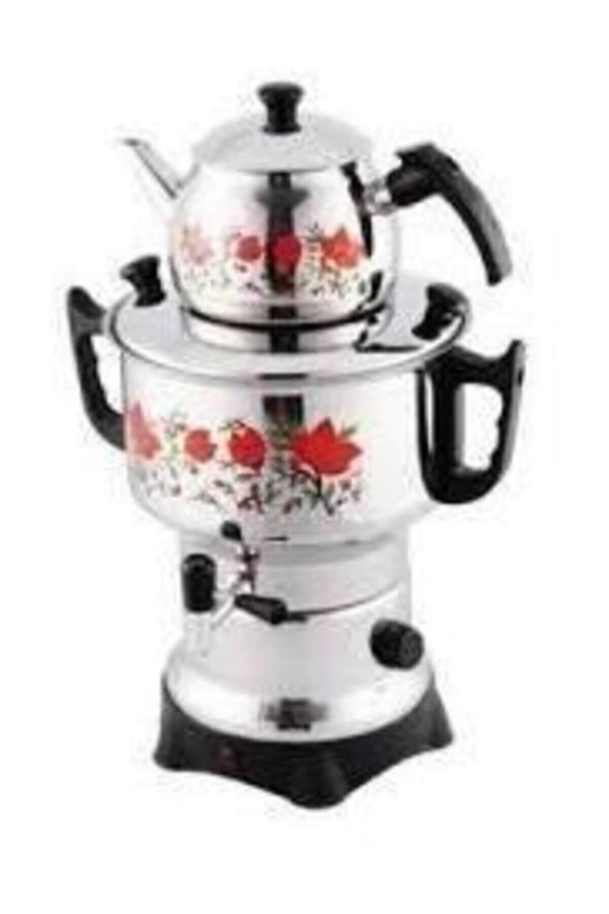 Genel Markalar Aldante DESENLİ Elektrikli Semaver Çaycı Çay Makinası 4,5lt
