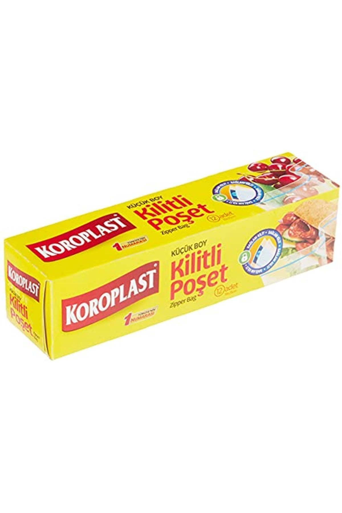 Koroplast Kilitli Poşet 19*25 12'li  Poşet
