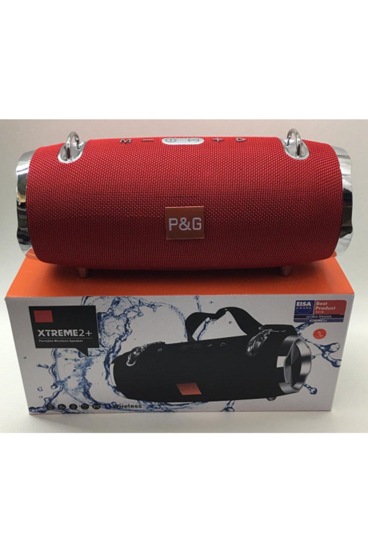 SIGHTZER P&g Xtreme 2+ Taşınabilir Bluetooth Hoparlör Fm Radyolu Büyük Boy Kırmızı