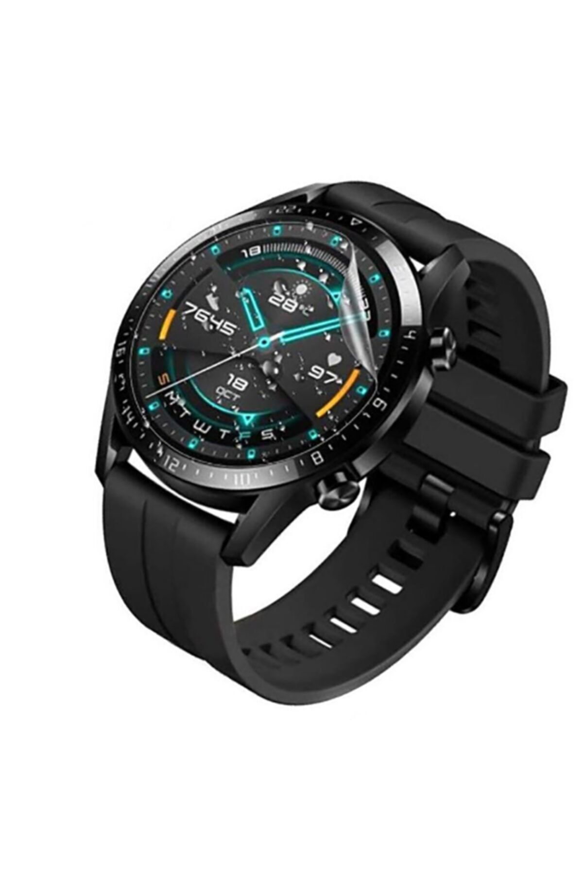 UnDePlus ??samsung Galaxy Watch 42mm (20mm) Full Ekran Nano Saat Koruyucu Narr Tpu