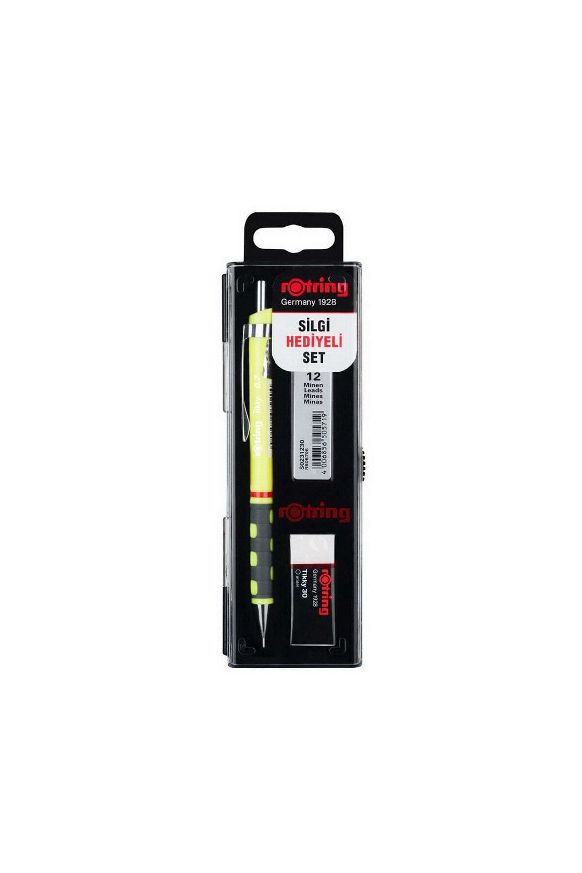 Rotring Tikky Versatil Okul Seti 0.7 Neon Sarı