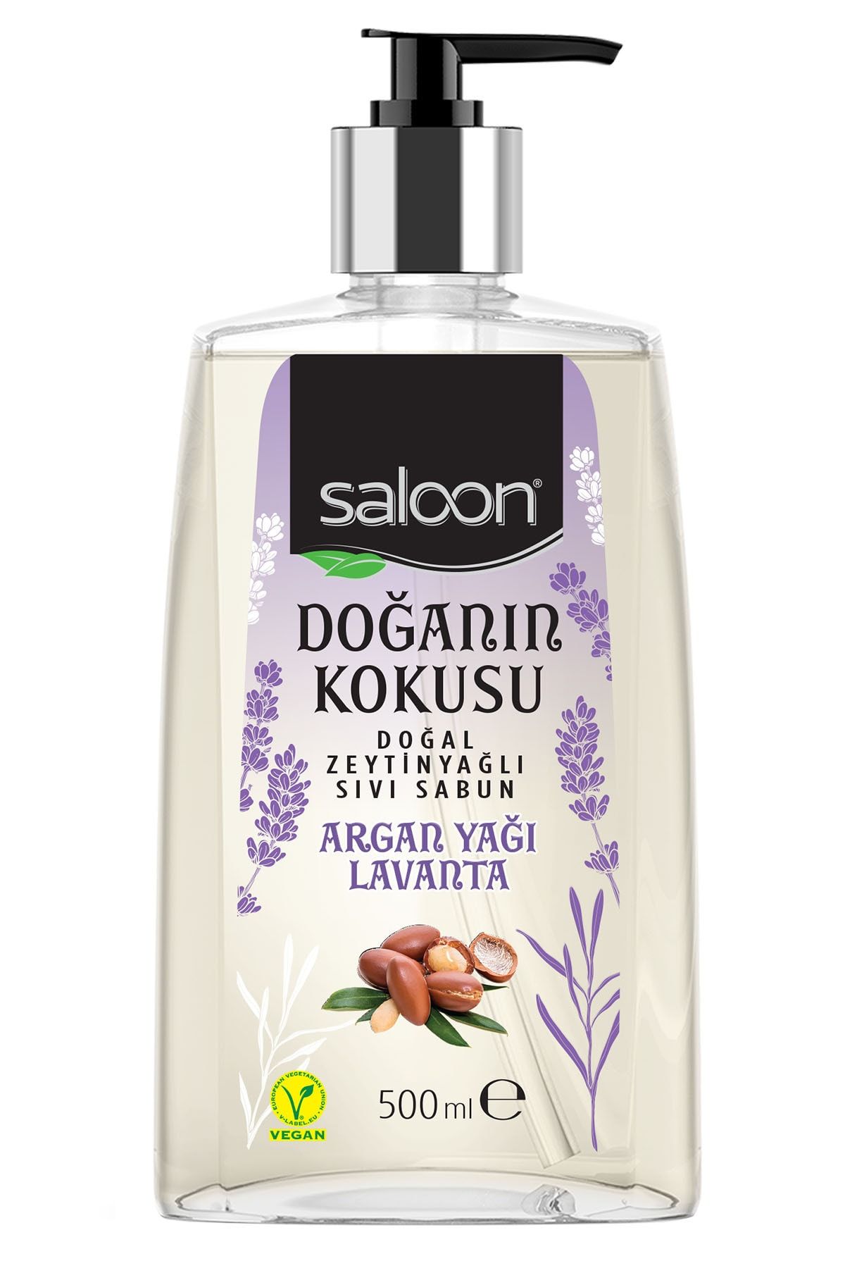 Saloon Doğanın Kokusu Sıvı Sabun Argan Yağı Lavanta Kokulu 500 Ml