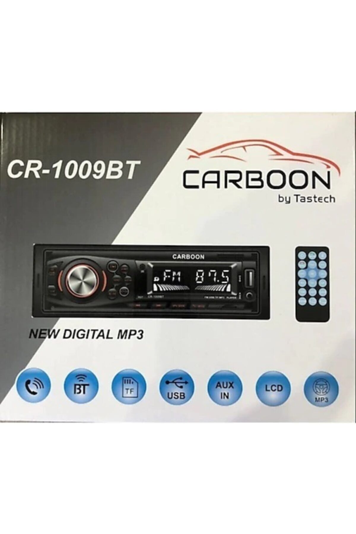 Tastech Carbon Bluetooth Oto Teyp Usb-mp3-sd Kart Araba Teyibi Sl-3073