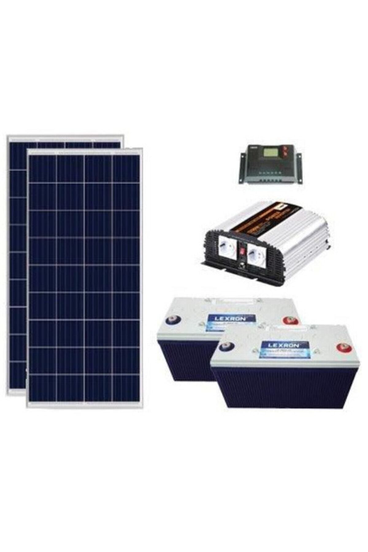 Lexron Mini Buzdolabı Paketi 1 Hazır Güneş Paneli Santrali Solar Panel