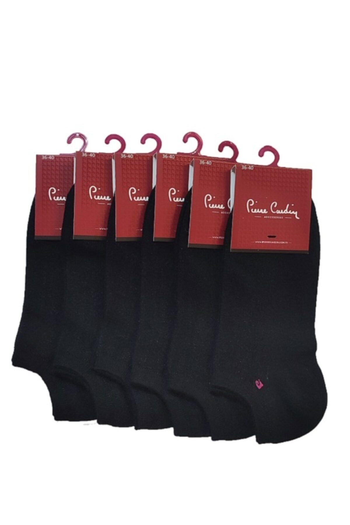 Pierre Cardin Pamuk Kadın Patik Çorap 6 Lı Siyah