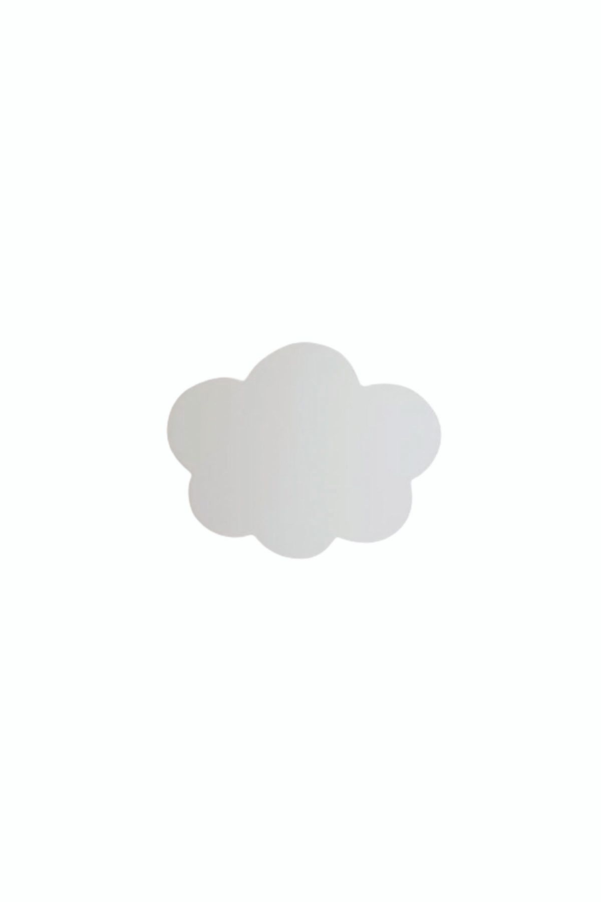 TURUNÇ AKSESUAR Beyaz Bulut Kulp- En 7.5 Cm Boy 6.5 Cm Bebek Çocuk Genç Odası Dolap Çekmece Mobilya Kulpu