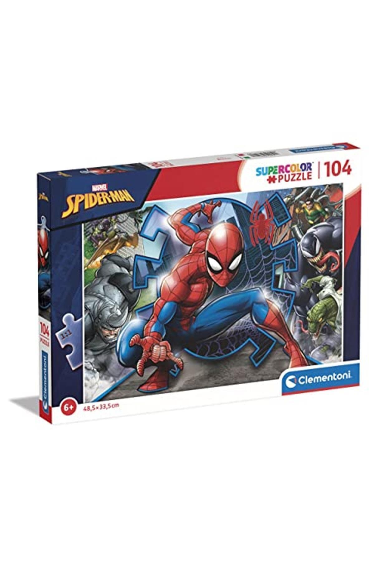 Clementoni 27116 Supercolor Puzzle Marvel Spiderman, 104