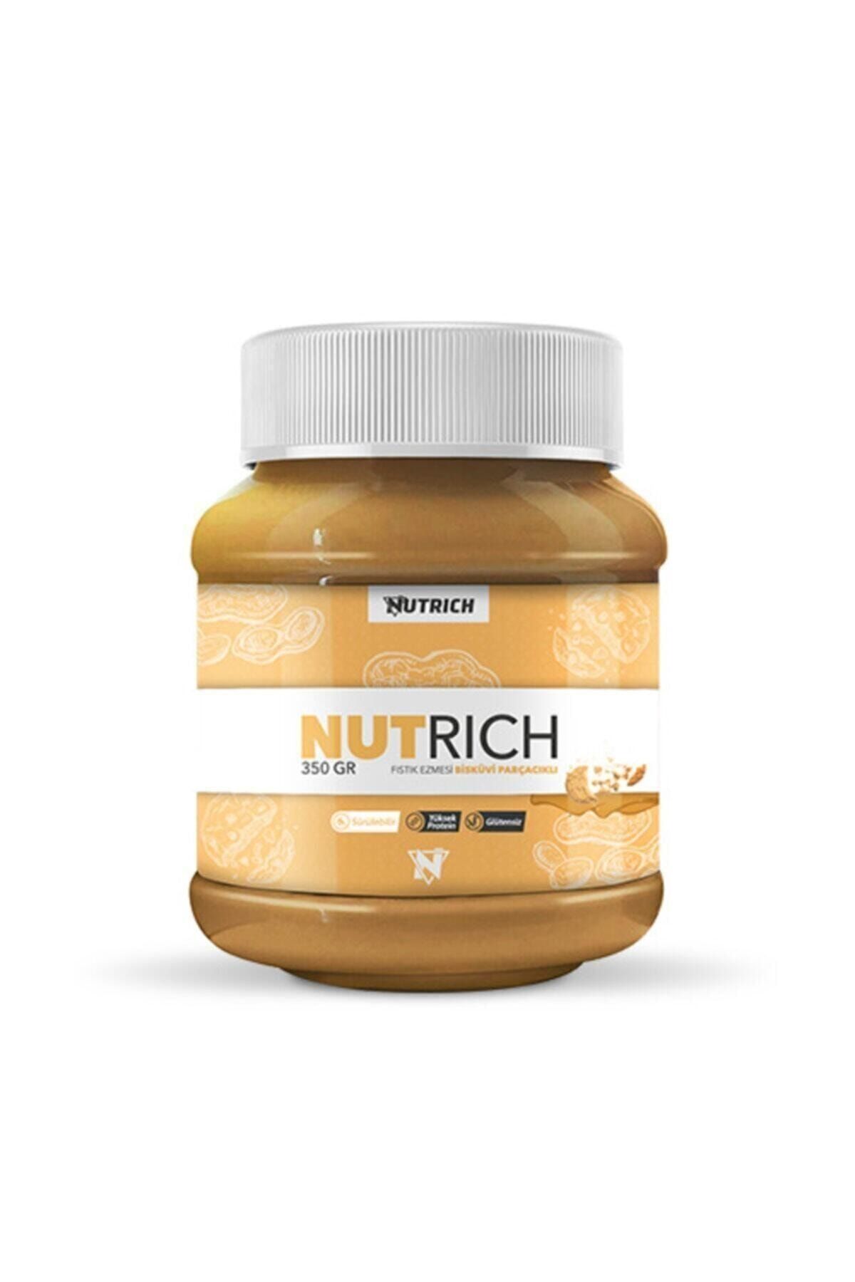 Nutrich Chunky Bisküvi Parçacıklı Doğal Fıstık Ezmesi 350 Gr