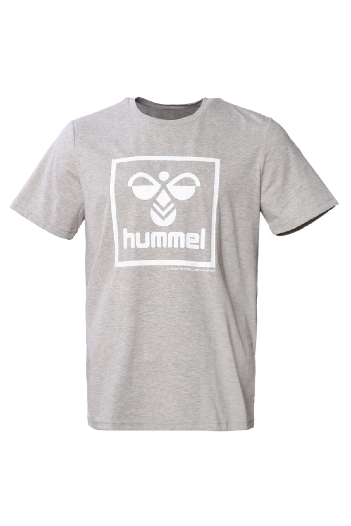hummel Erkek T-shirt Gri 911558-2006 Hmlt-ısam