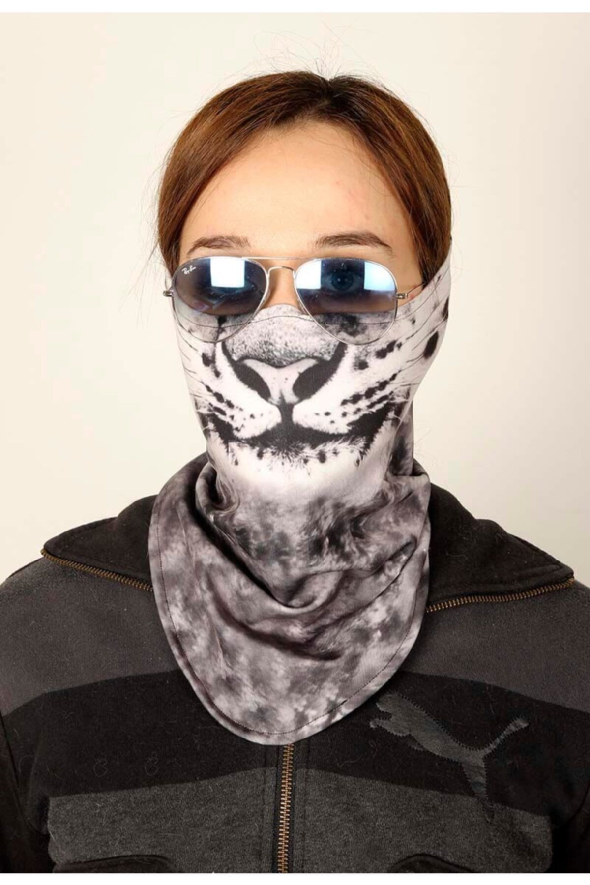 Tıklaalbeni Kaplan Snowboard ve Kayak Yüz Maskesi Snowsea 2069
