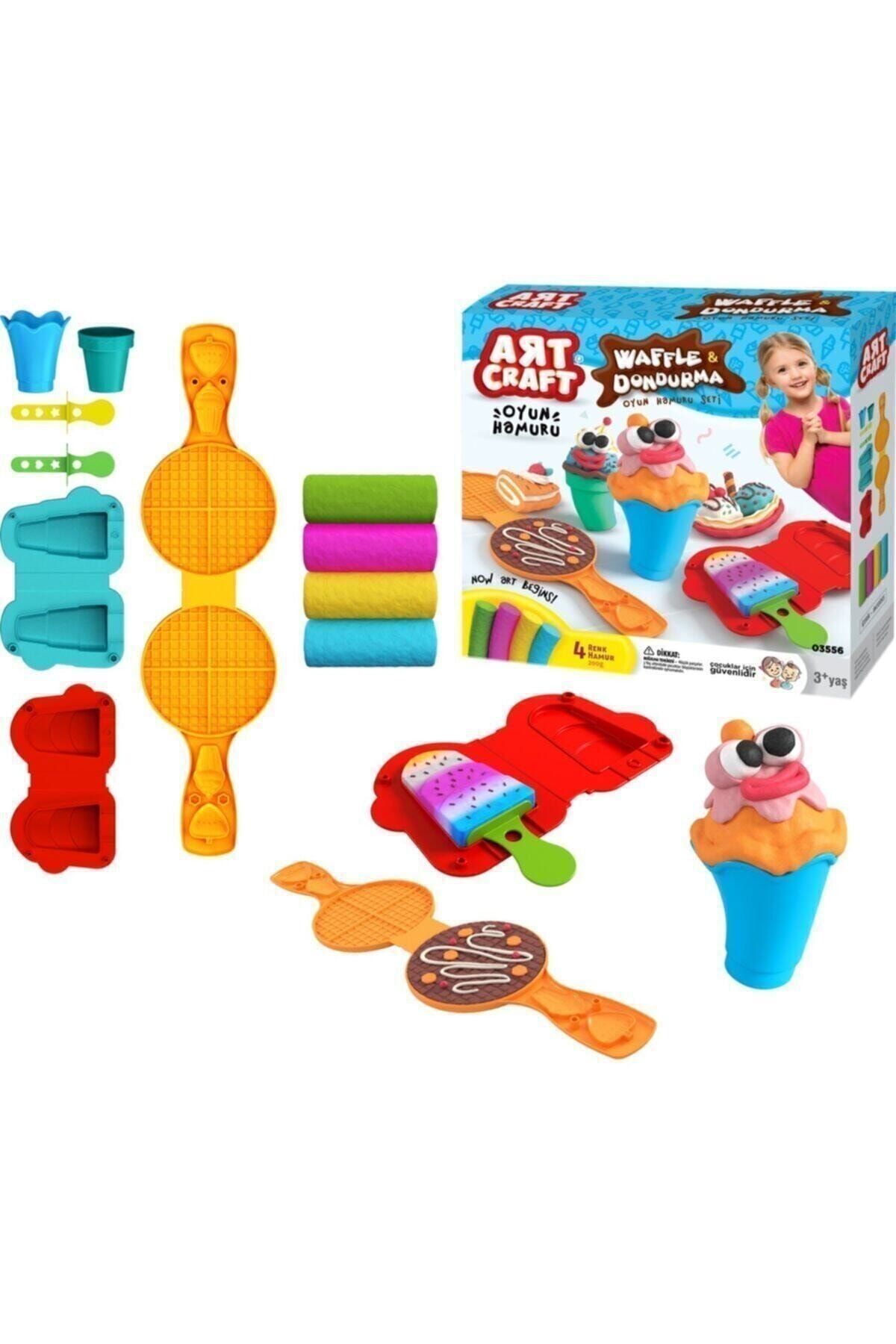 DEDE Toys Art Craft Waffle & Dondurma Oyun Hamuru Seti 200 Gr