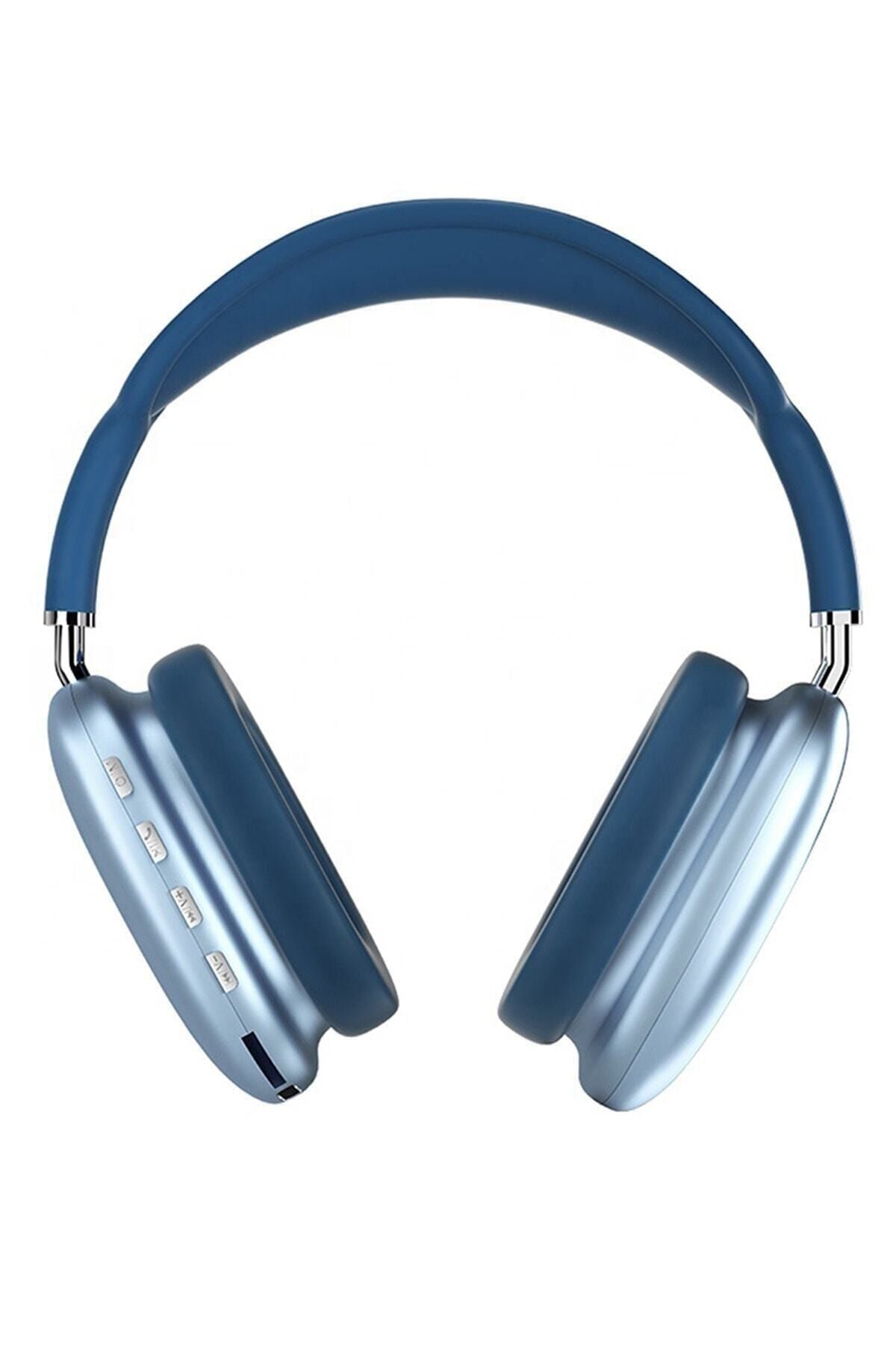 Mi7a P9 Air Max Kablosuz 5.0 Mikrofonlu Bluetooth Kulaklık Mavi