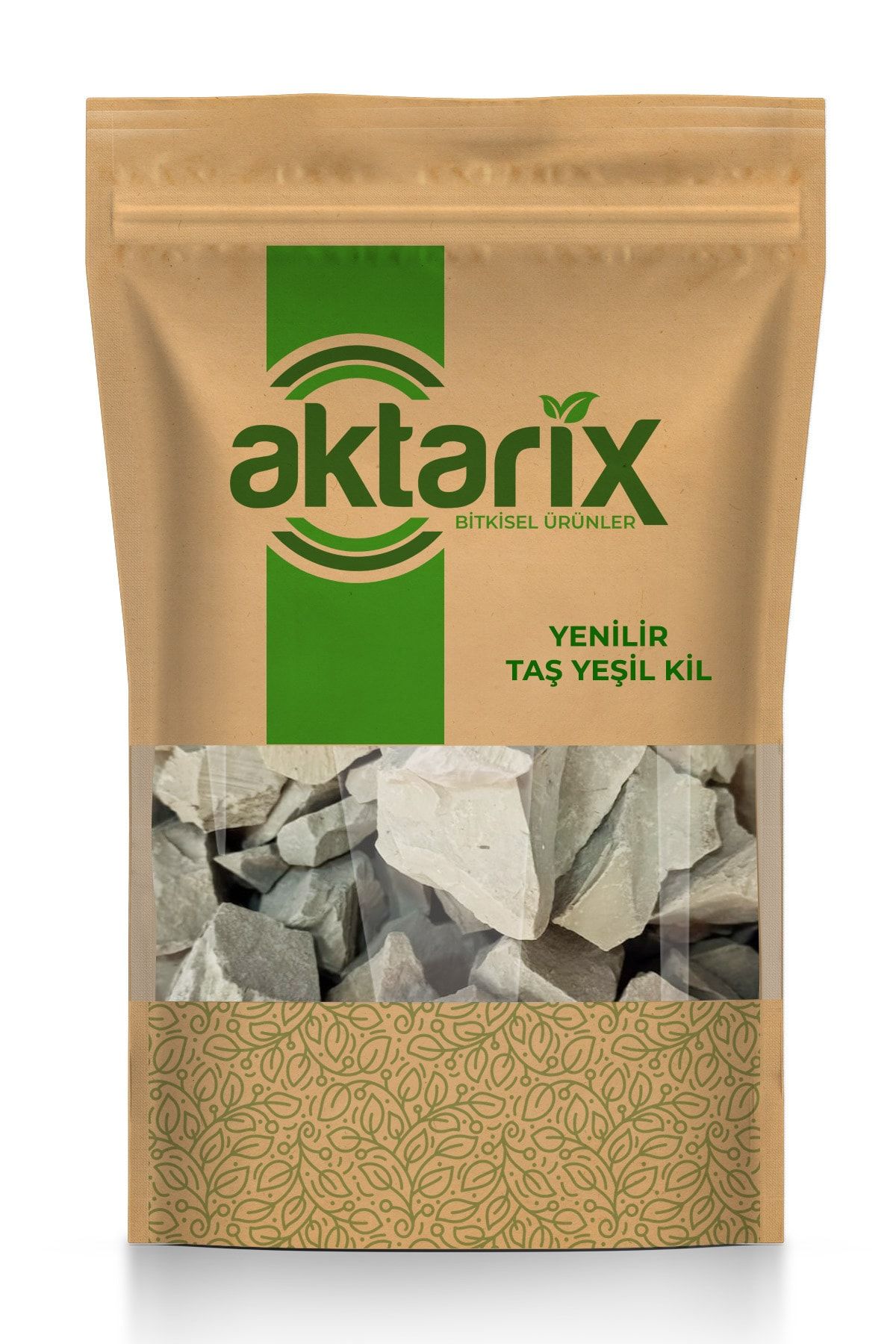 aktarix 250 Gr Doğal Tane Kil Yenilir Taş Kil Yeşil