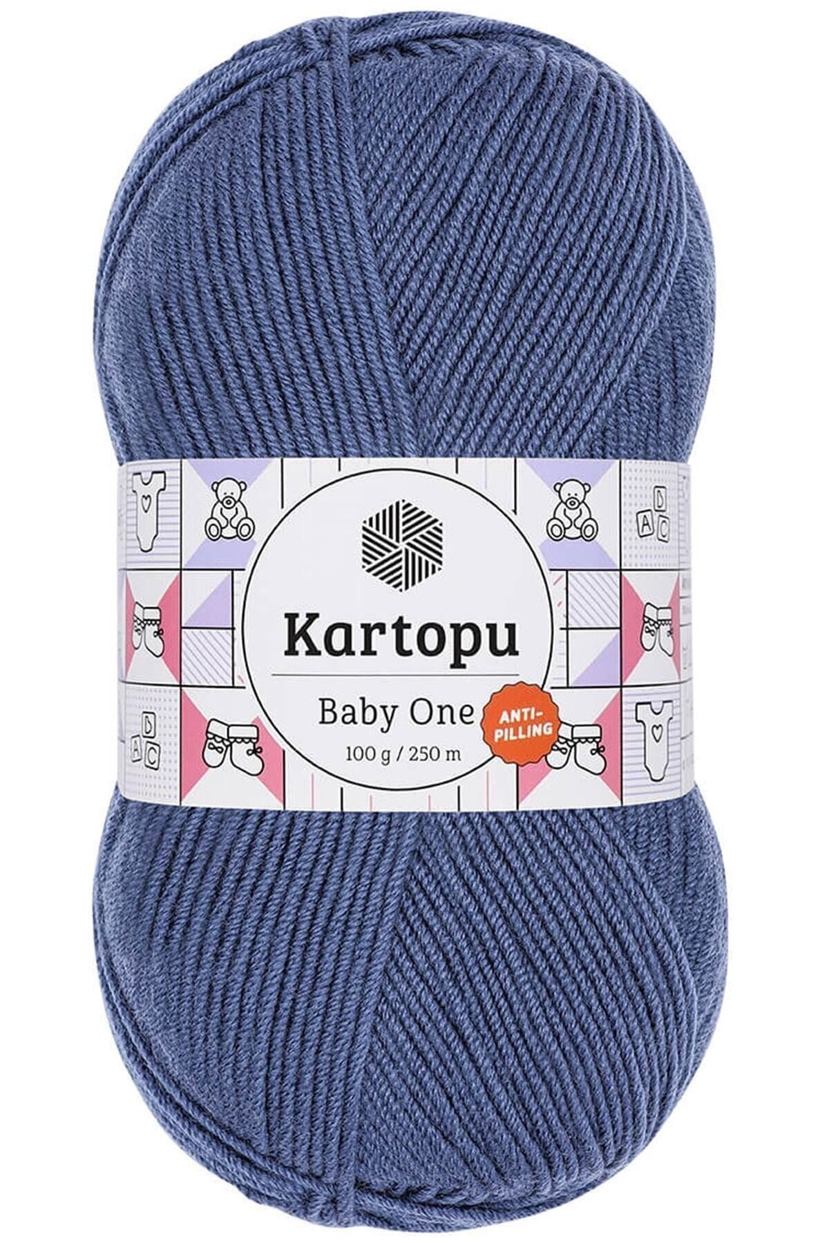 Kartopu Baby One Tüylenmeyen Bebek Yünü Koyu Mavi K1533