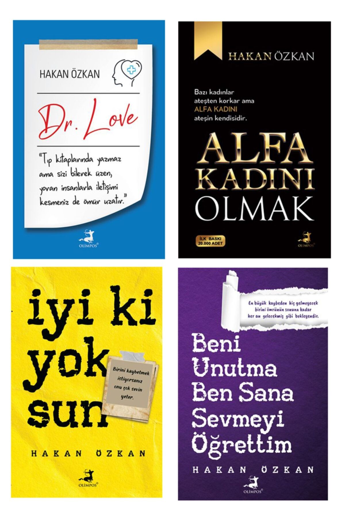 Olimpos Yayınları Hakan Özkan 4 Kitap Set (dr. Love-alfa Kadını Olmak-iyi Ki Yoksun-beni U.)