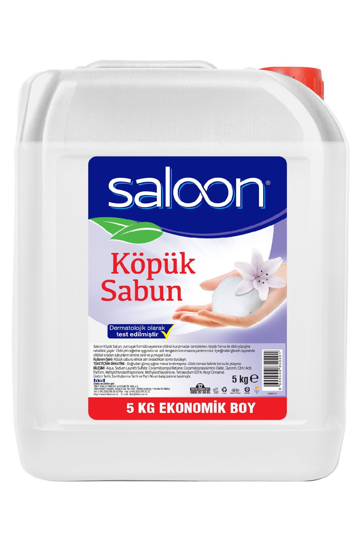 Saloon Şeffaf Floral Köpük Sabun 5 l
