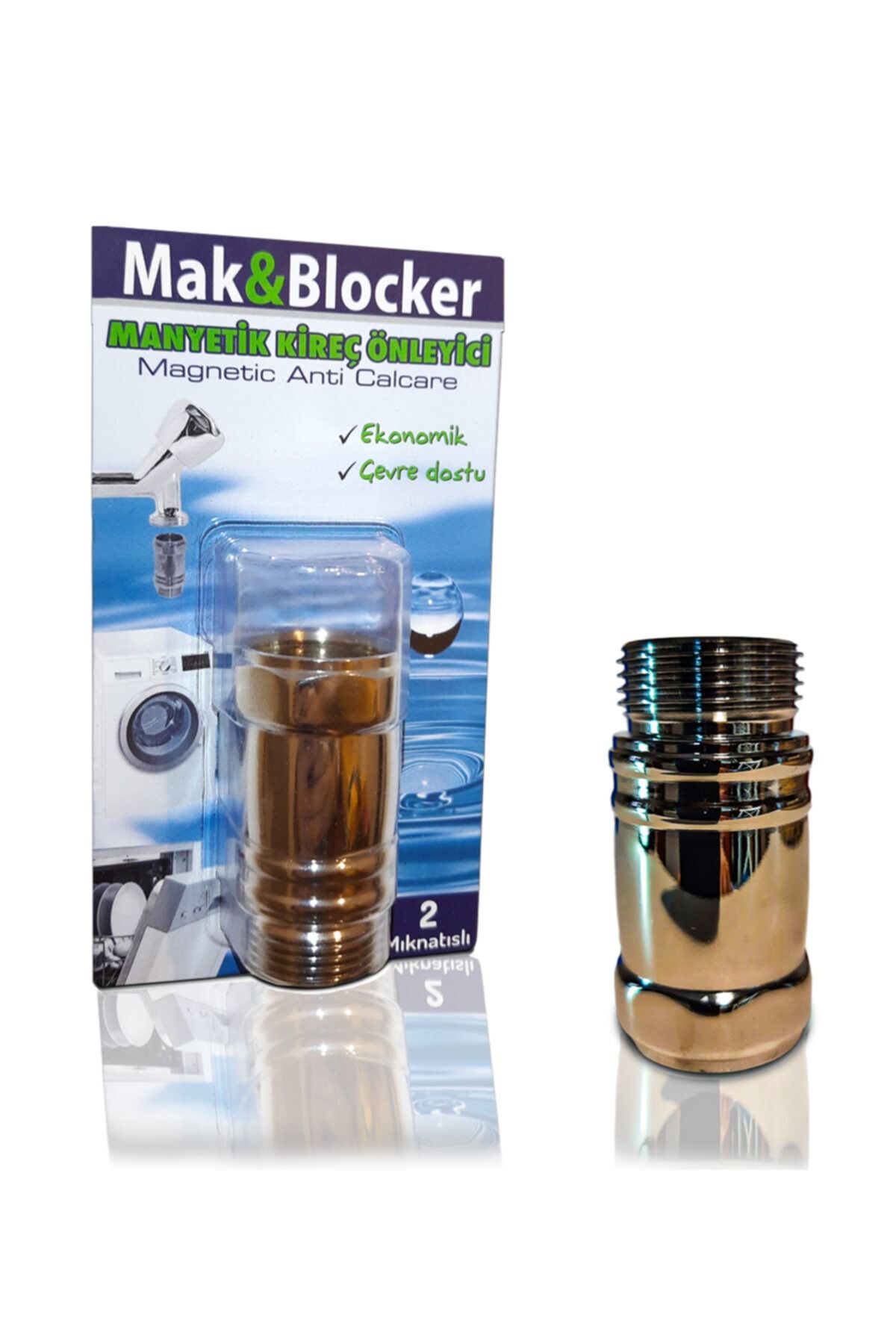 Mak & Blocker Manyetik Kireç Önleyici 2 Mıknatıslı