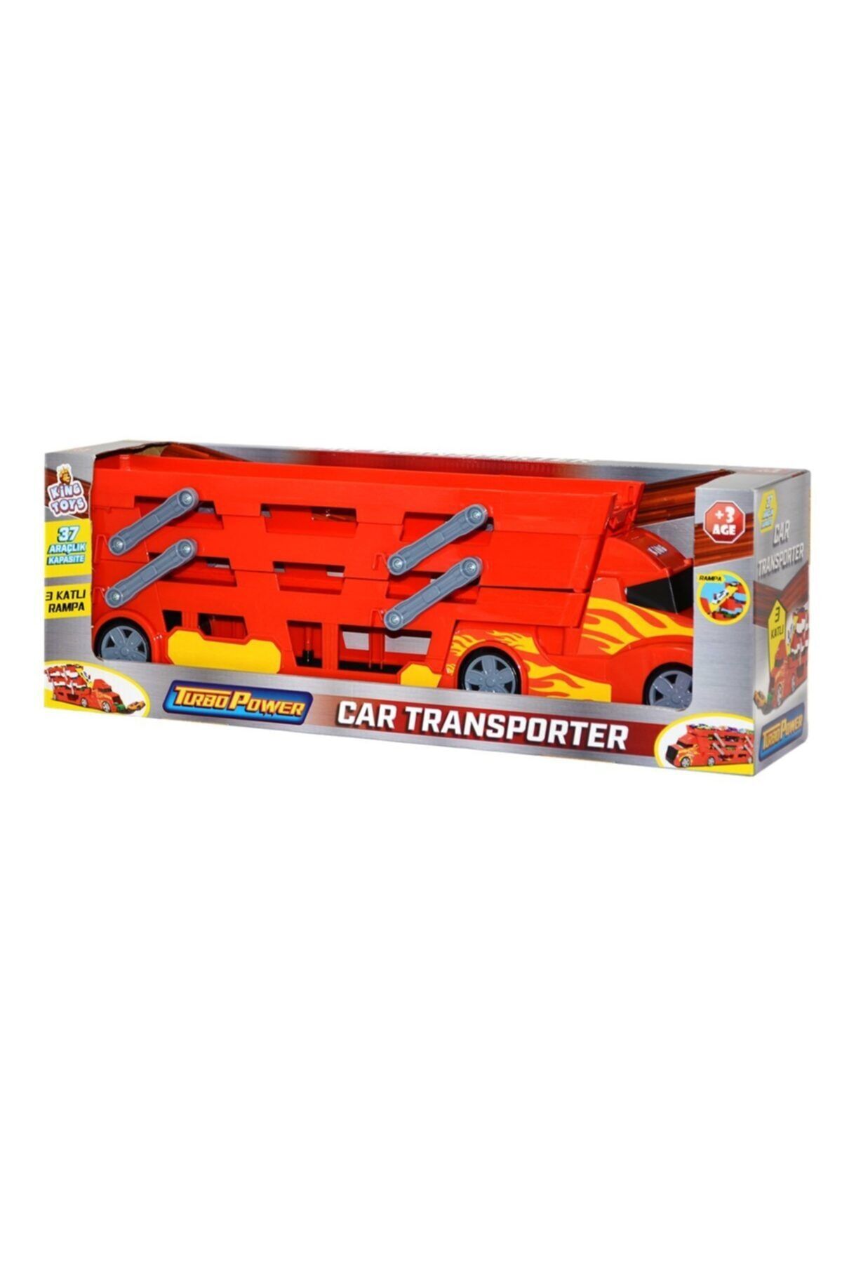King Toys Yıldırım Oyuncak 3 Katlı Transporter Araç Taşıyıcı Tır